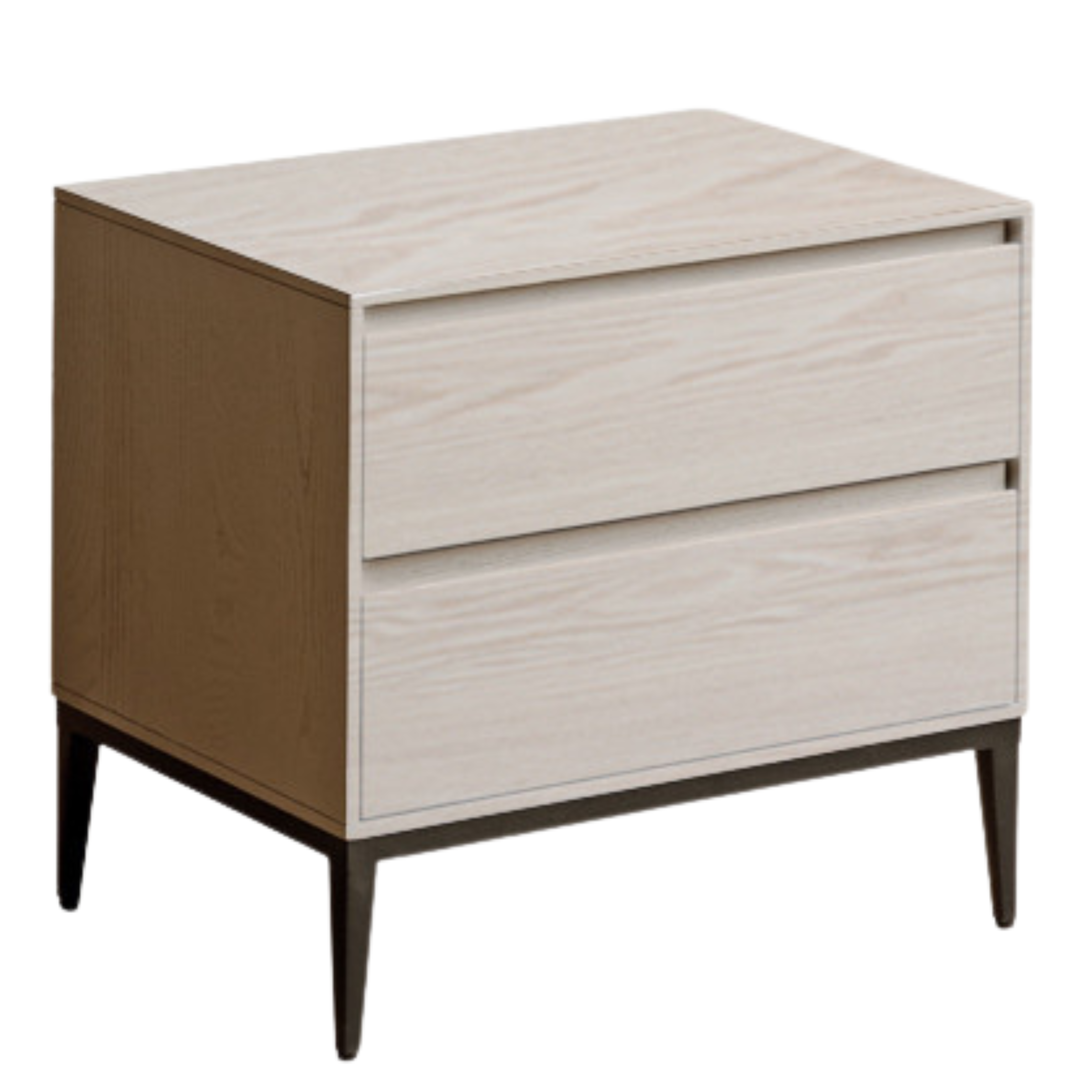 Poplar, Oak Solid Wood Nightstand