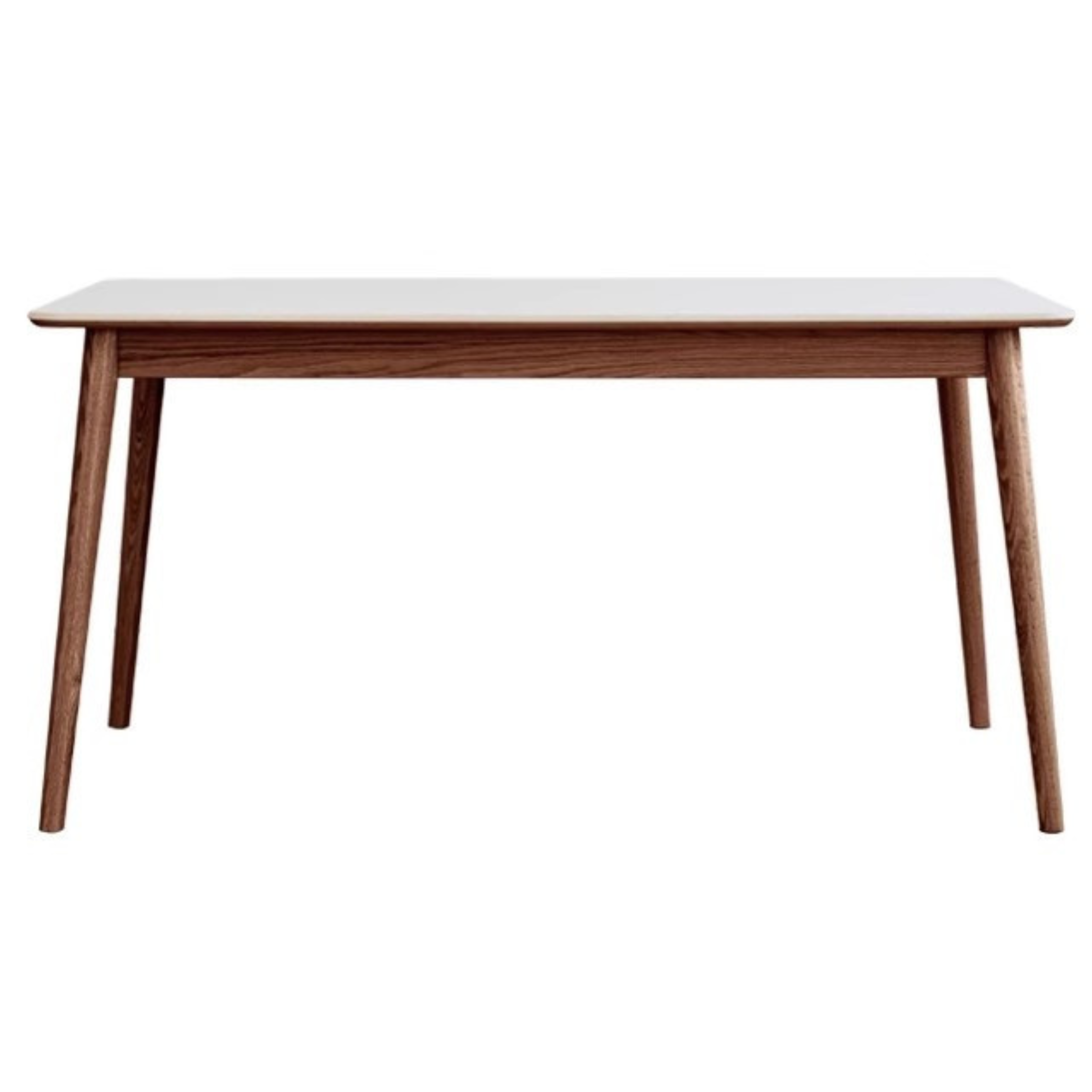 Oak Solid Wood Dining Table With Rock Slab Surface
