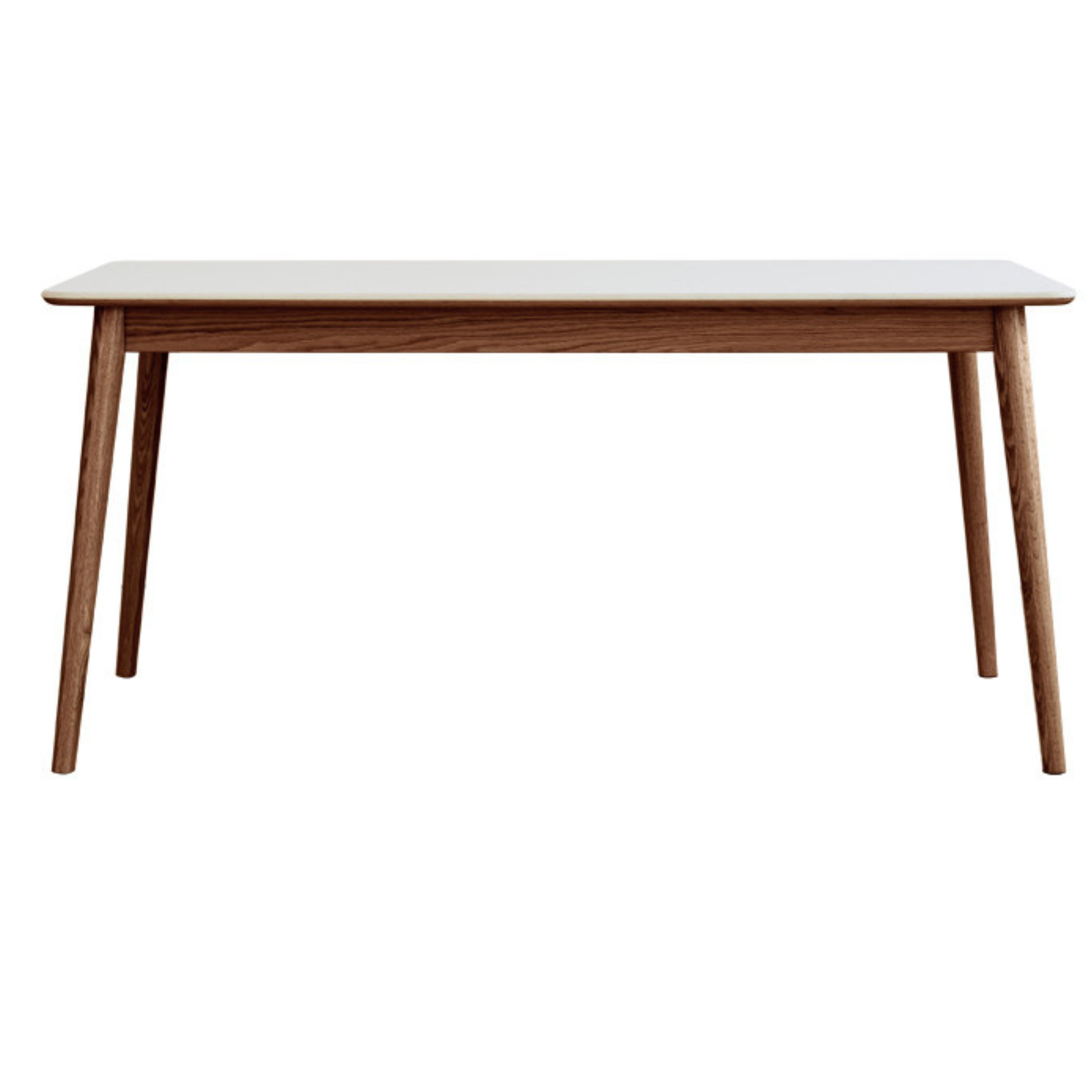 Oak Solid Wood Dining Table With Rock Slab Surface