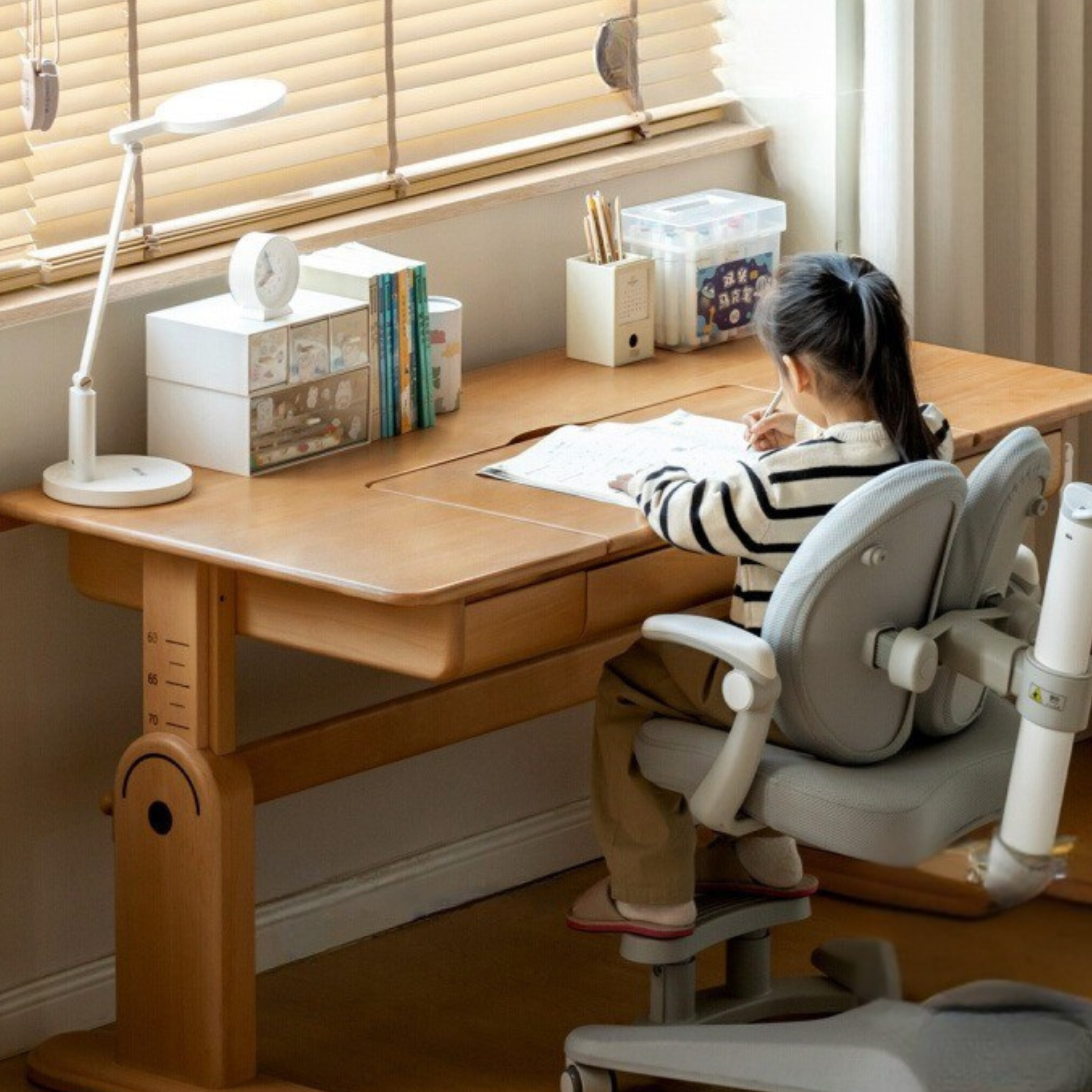 Beech Solid Wood Children's Study Table