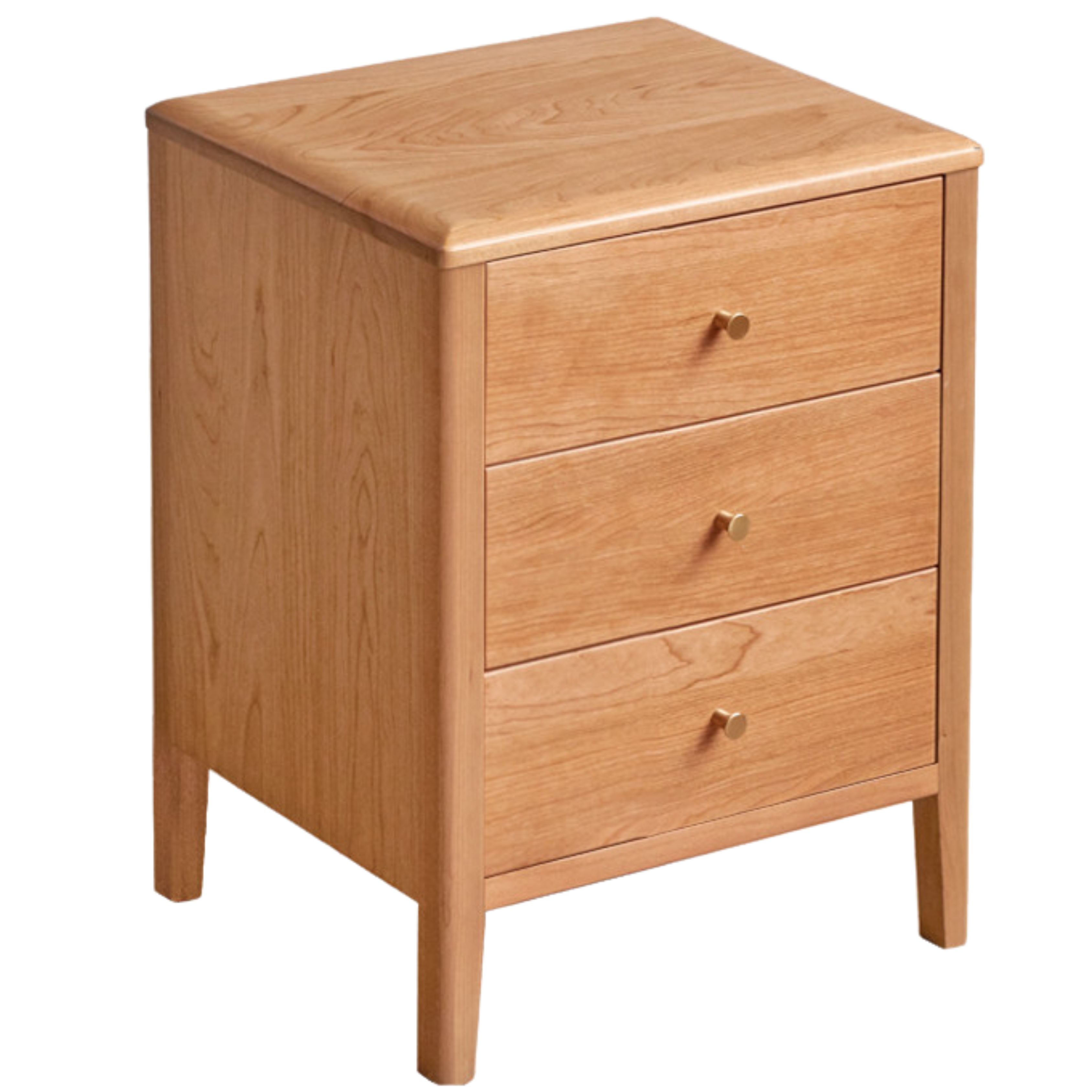 Cherry Solid Wood Retro Nightstand
