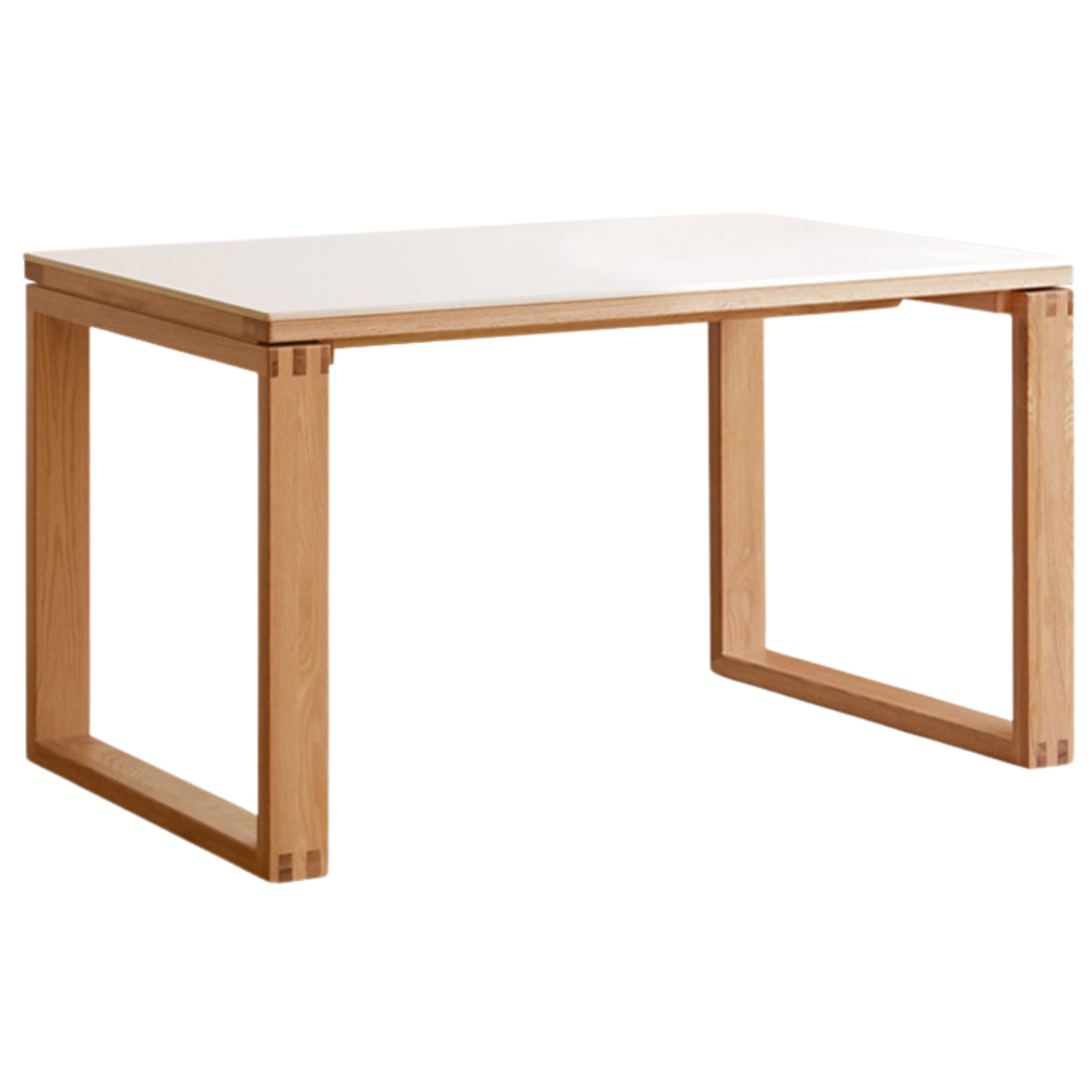 Oak Solid Wood Rectangular Rock Slab Dining Table