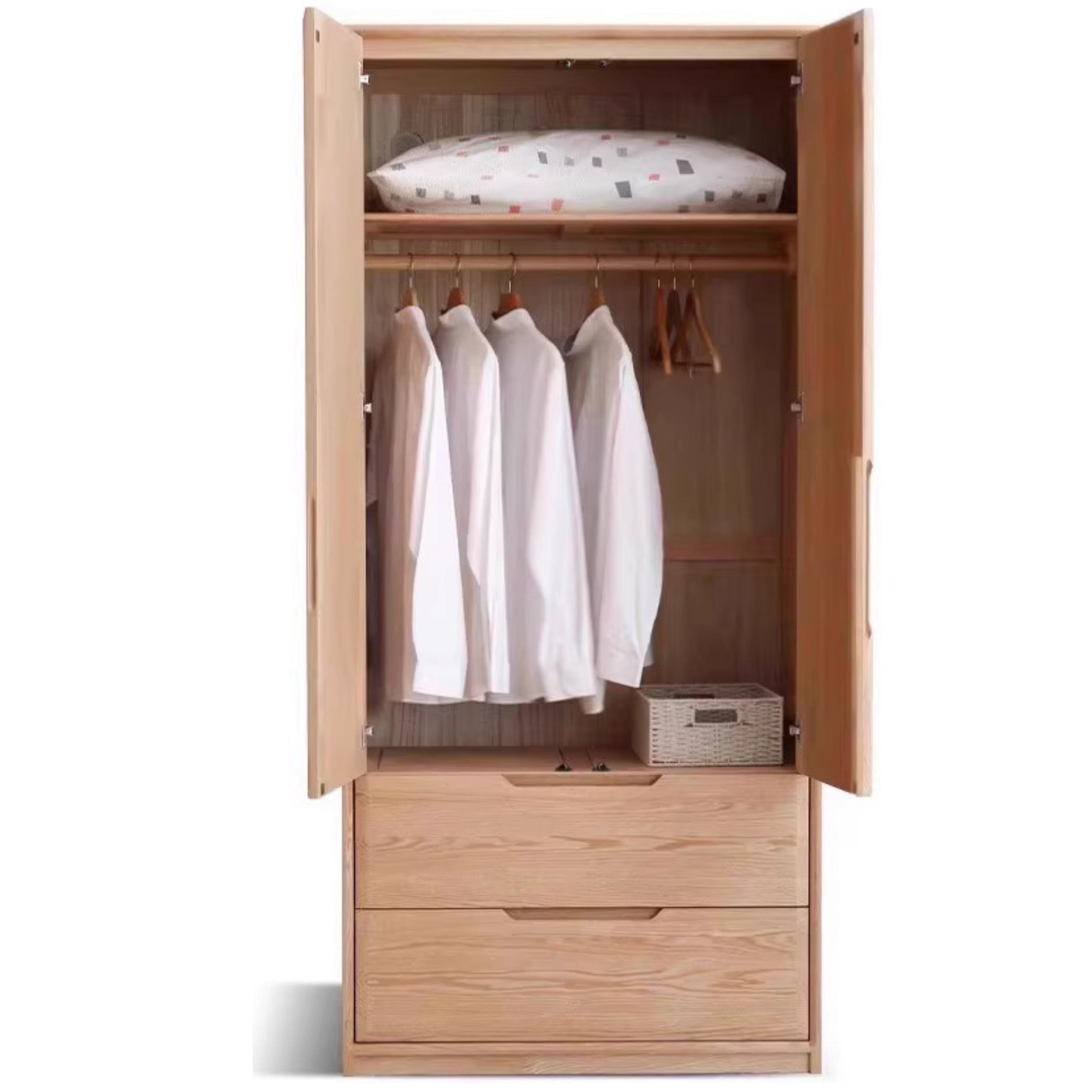 Ash solid wood wardrobe modern::