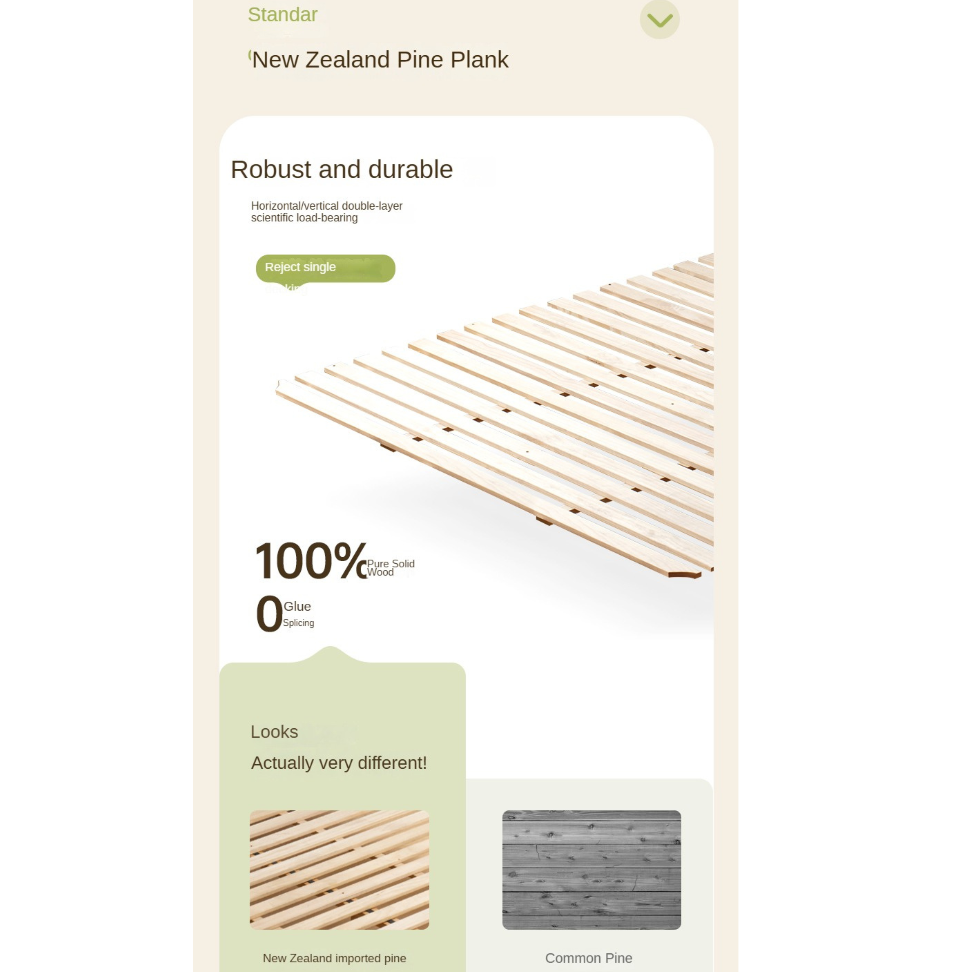 Rubber Solid Wood Fabric Leather Soft Bed