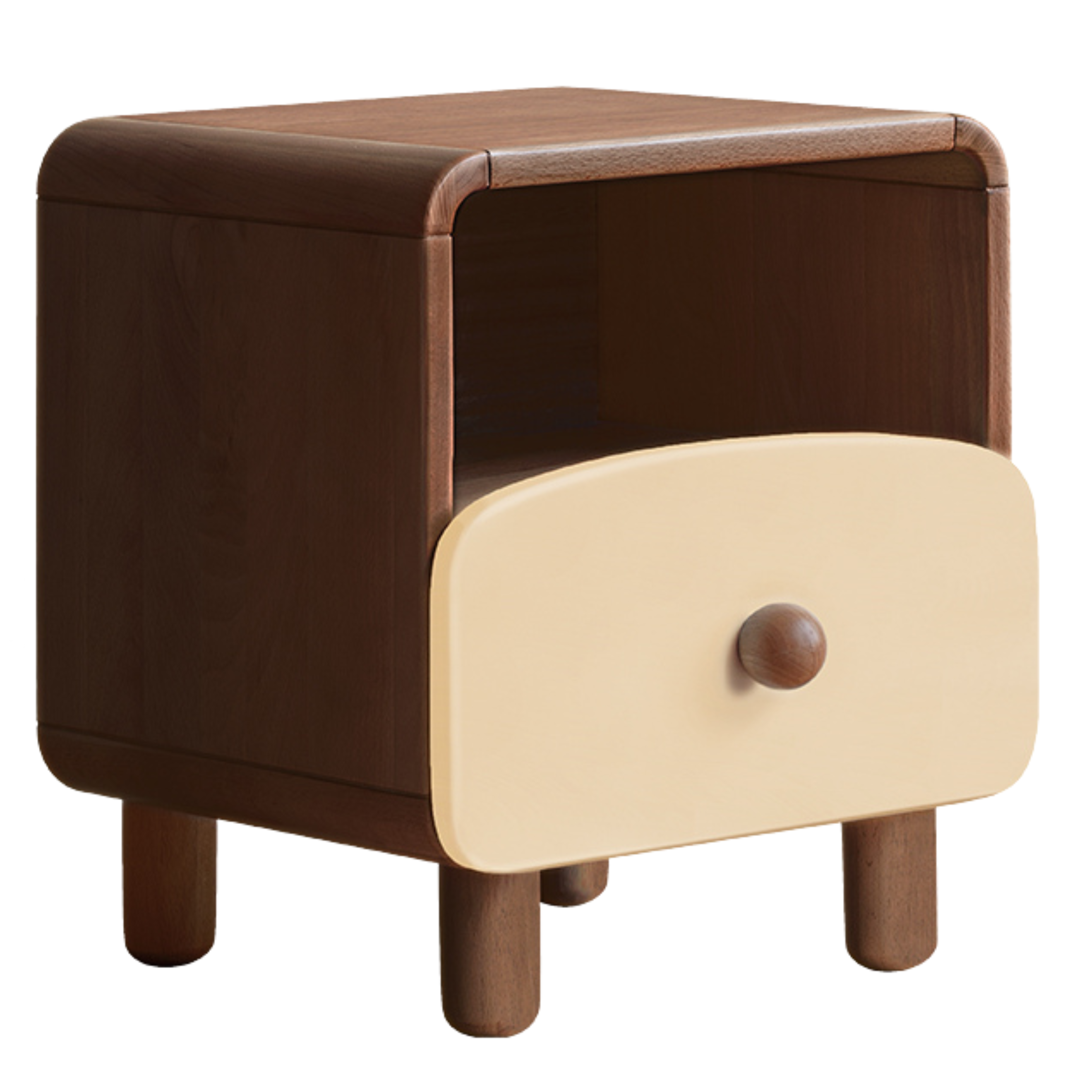 Beech Solid Wood Kid's Creative Nightstand