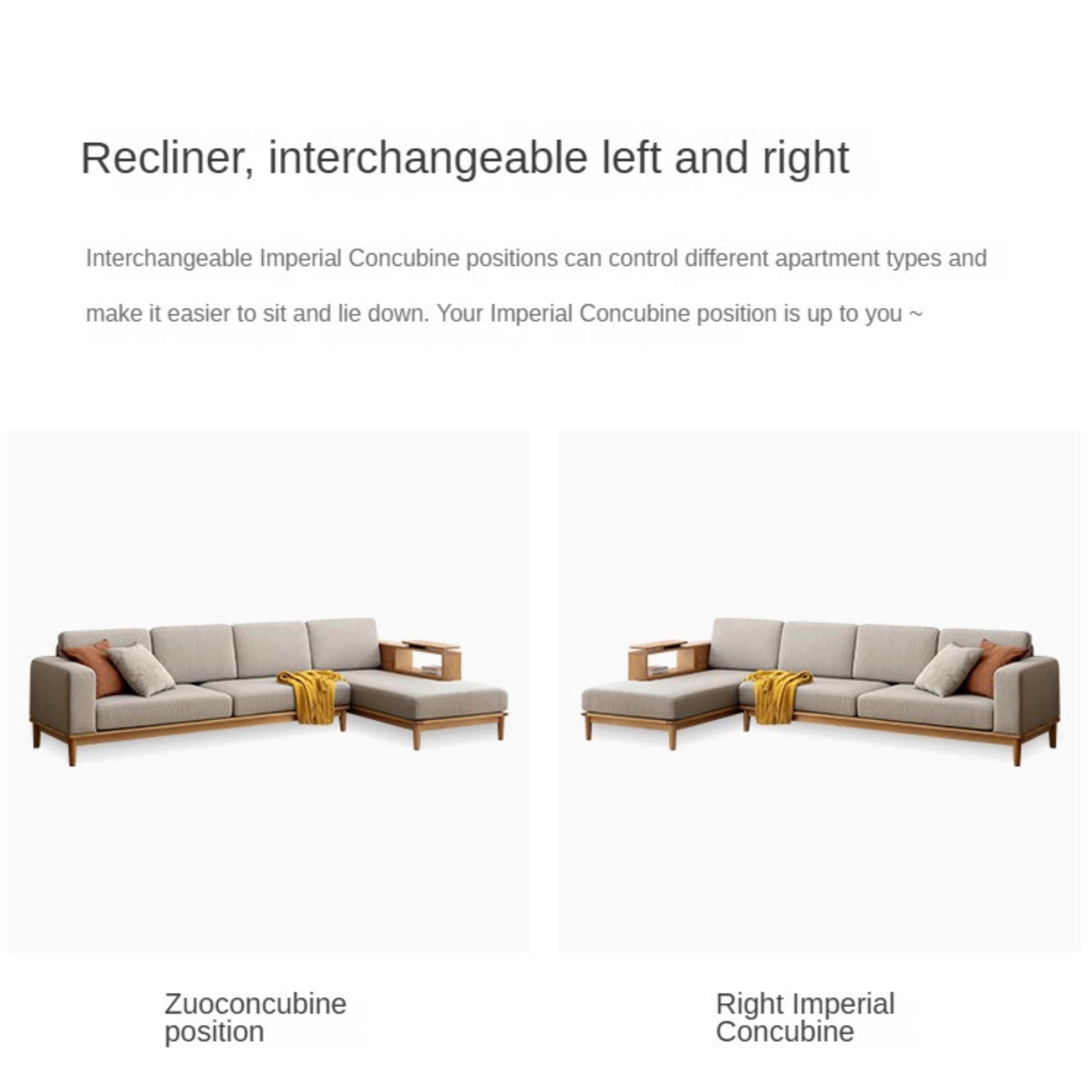 Oak Solid Wood Sofa Simple Modern