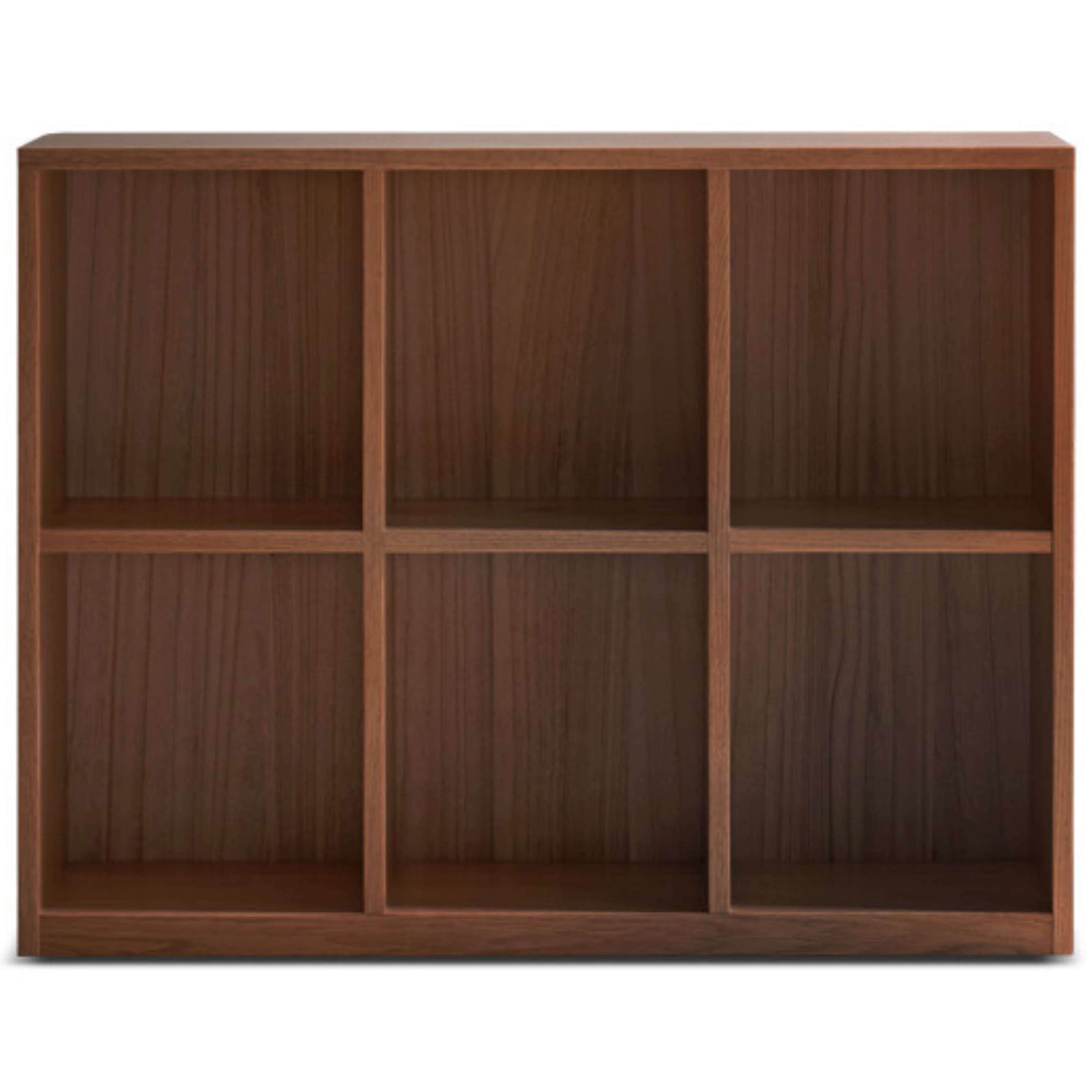 Black Walnut Solid Wood Low Bookshelf Wall Combination Floor-Standing Cabinet