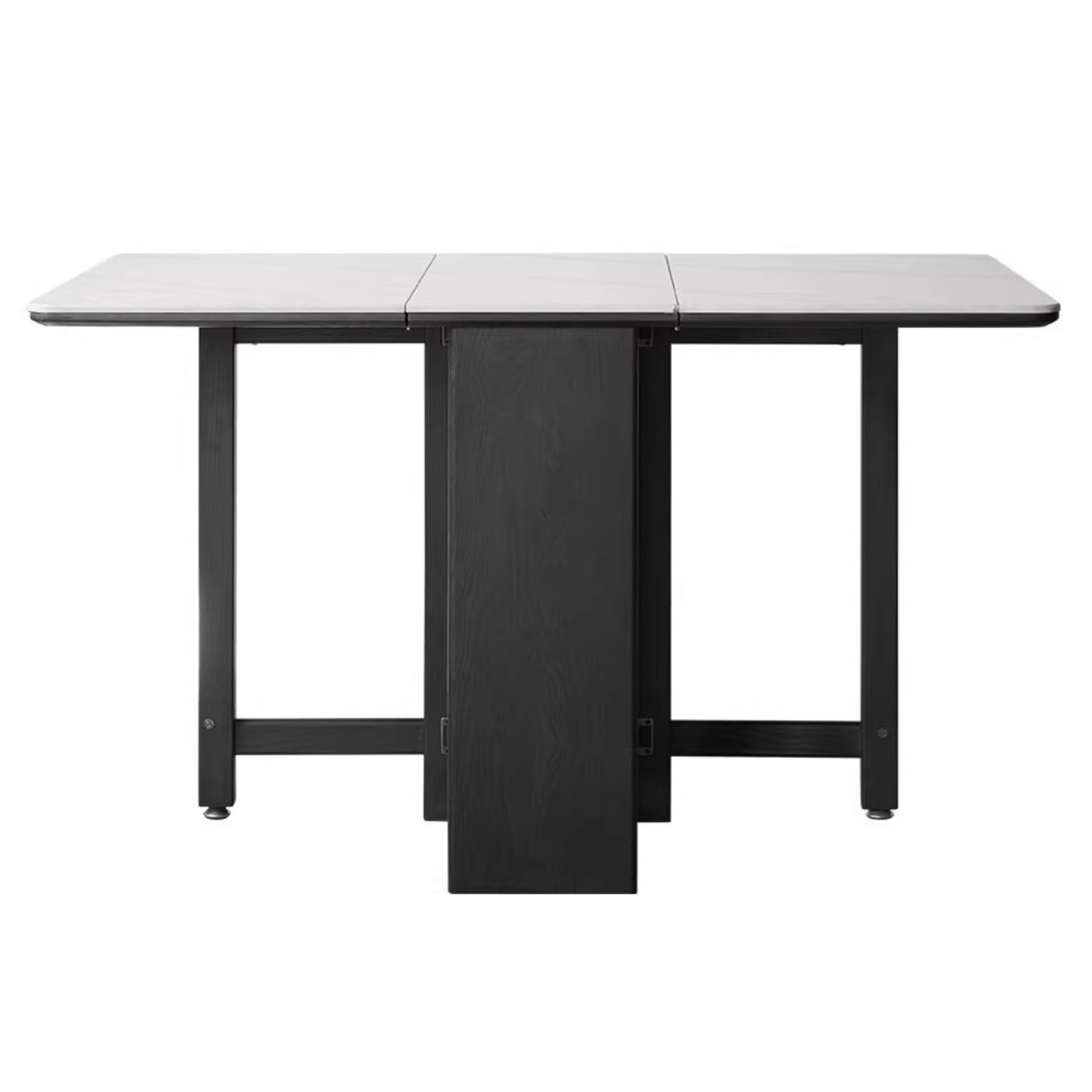 Oak solid wood Light Luxury Rock Plate Black Dining Table  "