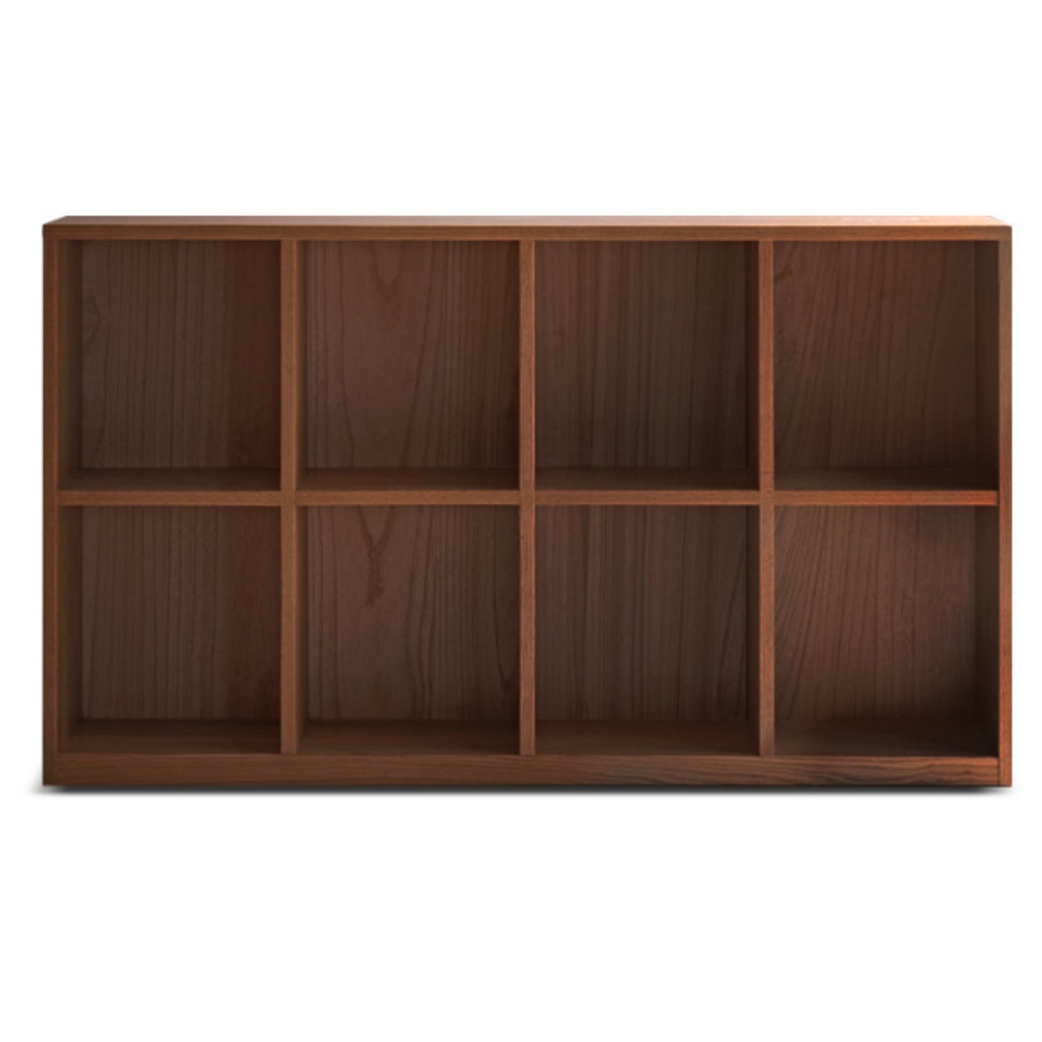 Black Walnut Solid Wood Low Bookshelf Wall Combination Floor-Standing Cabinet