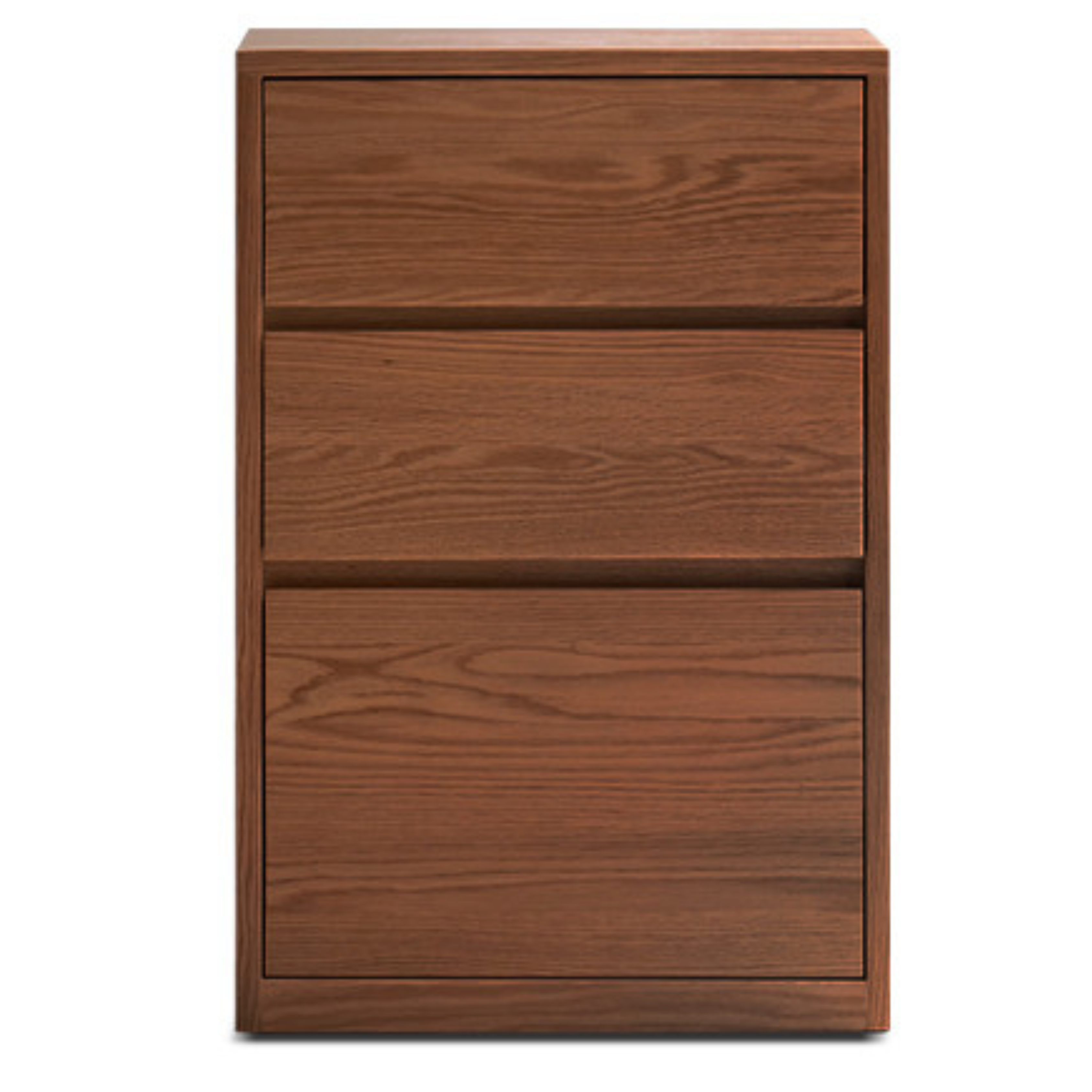 Black Walnut Solid Wood Low Bookshelf Wall Combination Floor-Standing Cabinet
