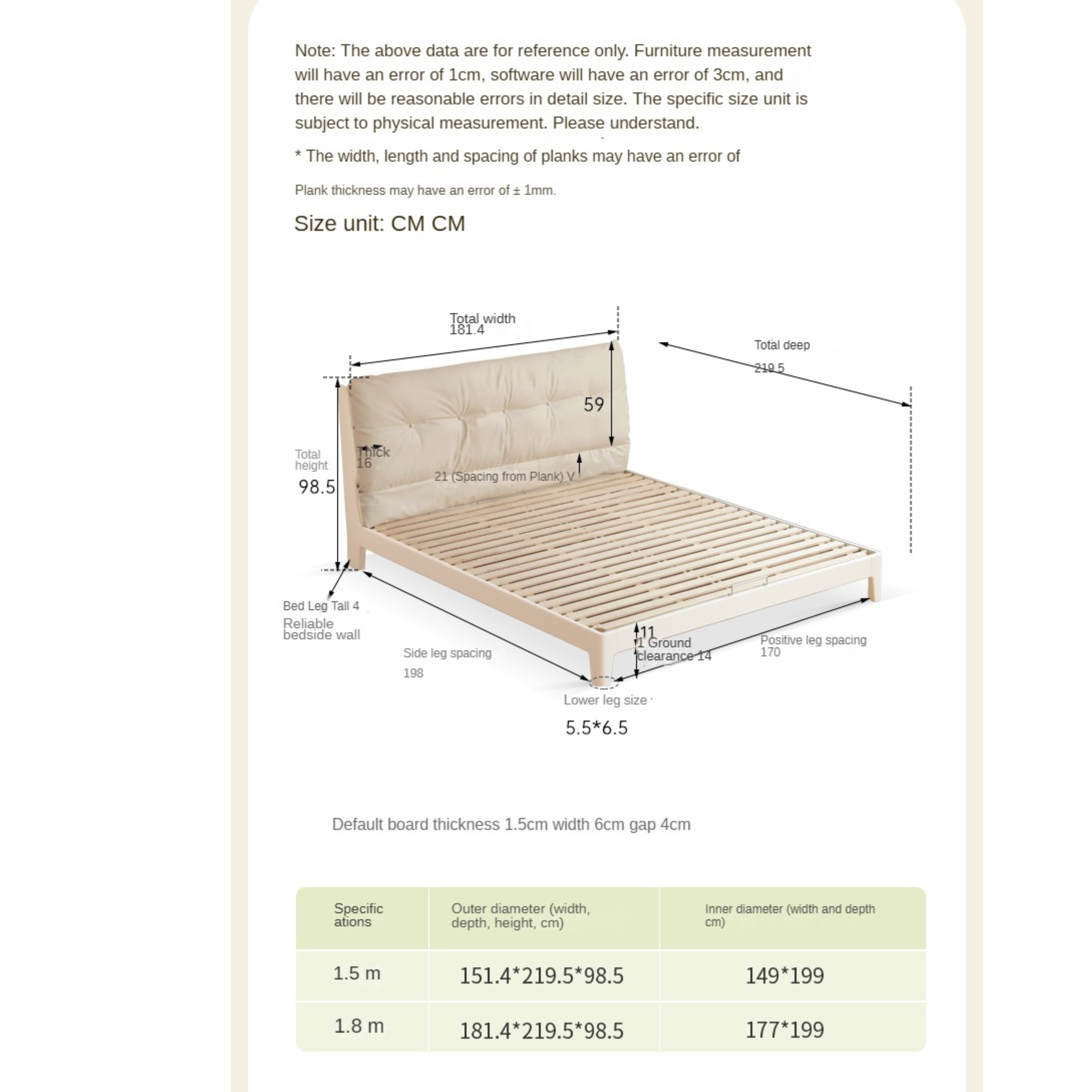 Rubber Solid Wood Fabric Leather Soft Bed