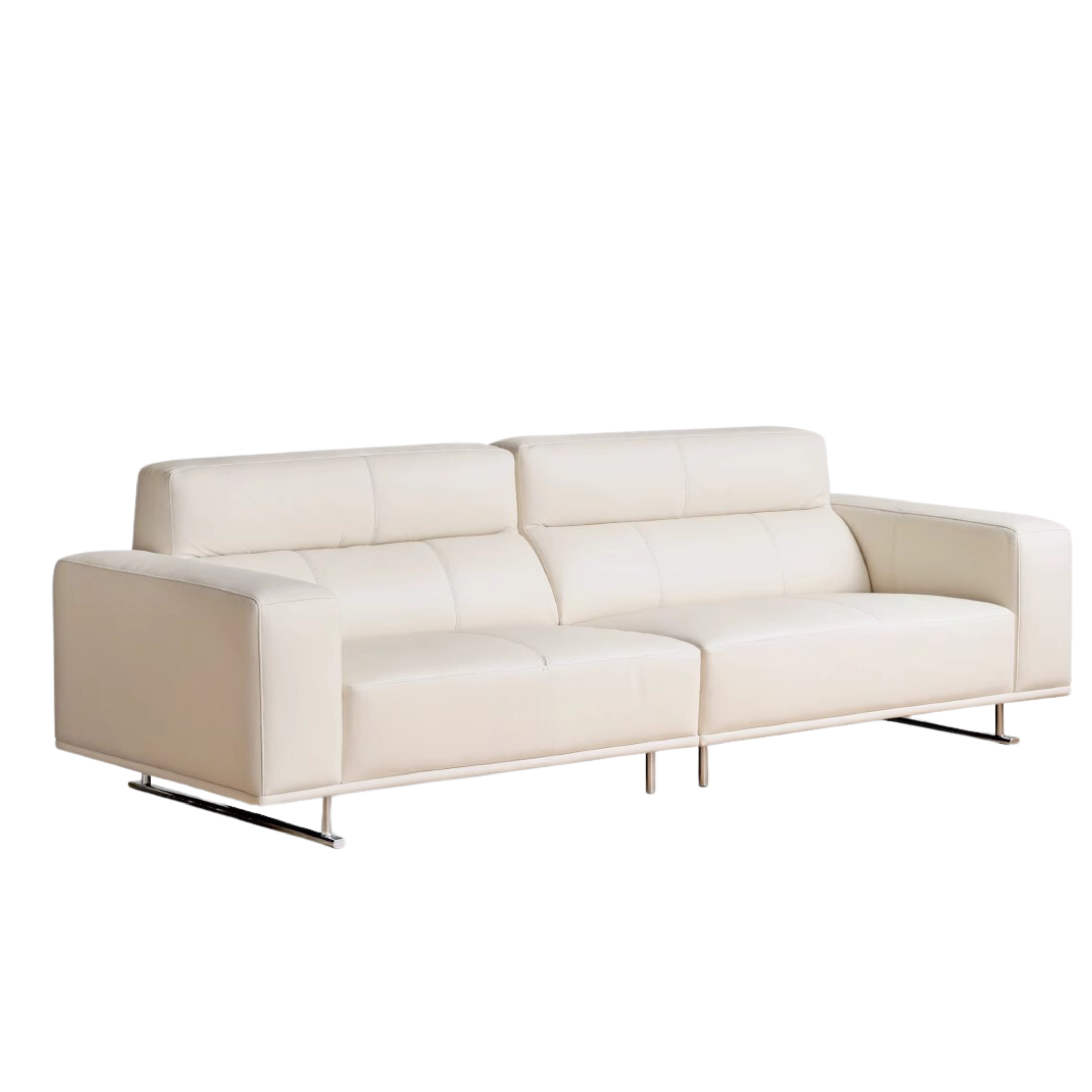 Genuine Leather Sofa Modern, Head Layer Cowhide)