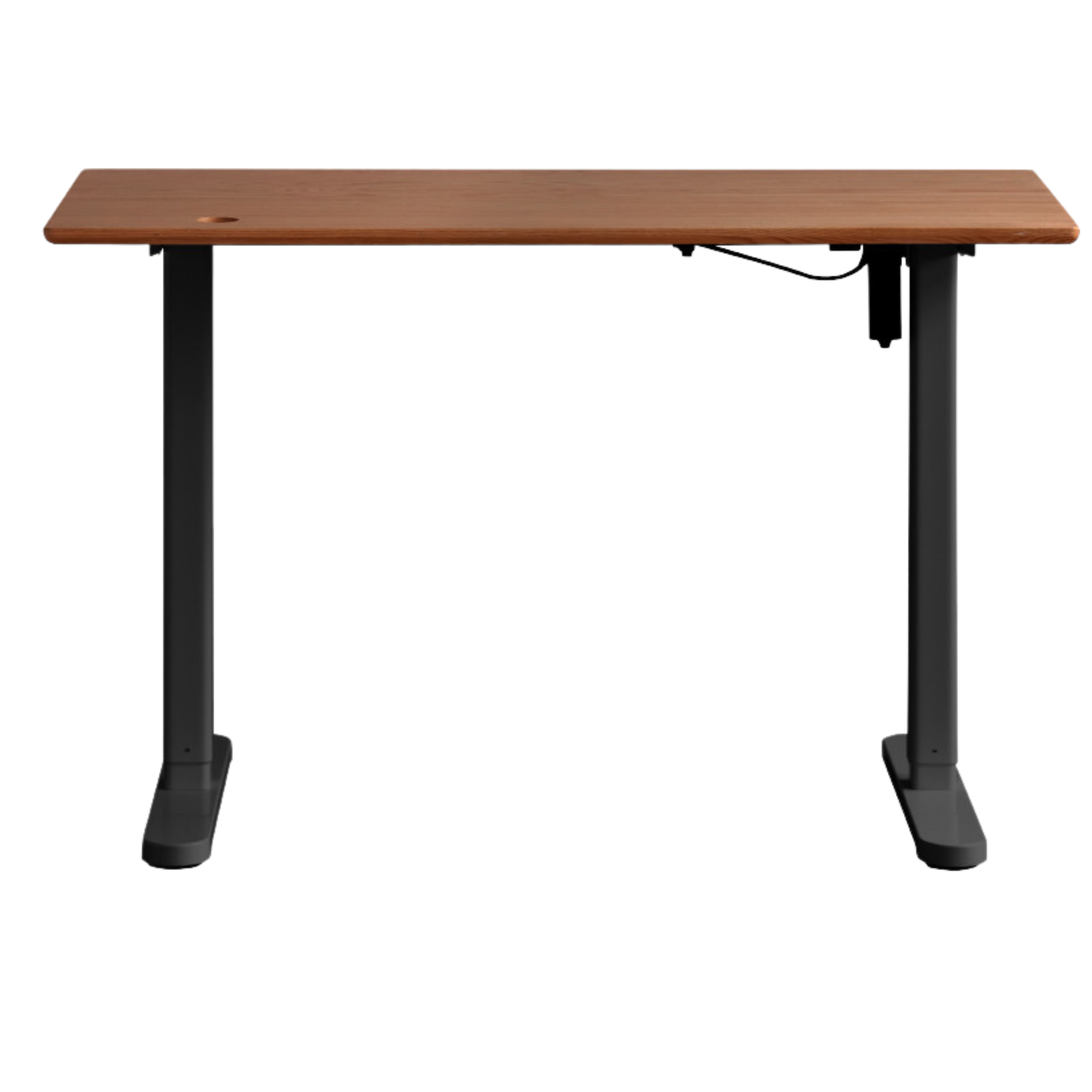 Oak Solid Wood Smart Electric Lift Standing Office Desk