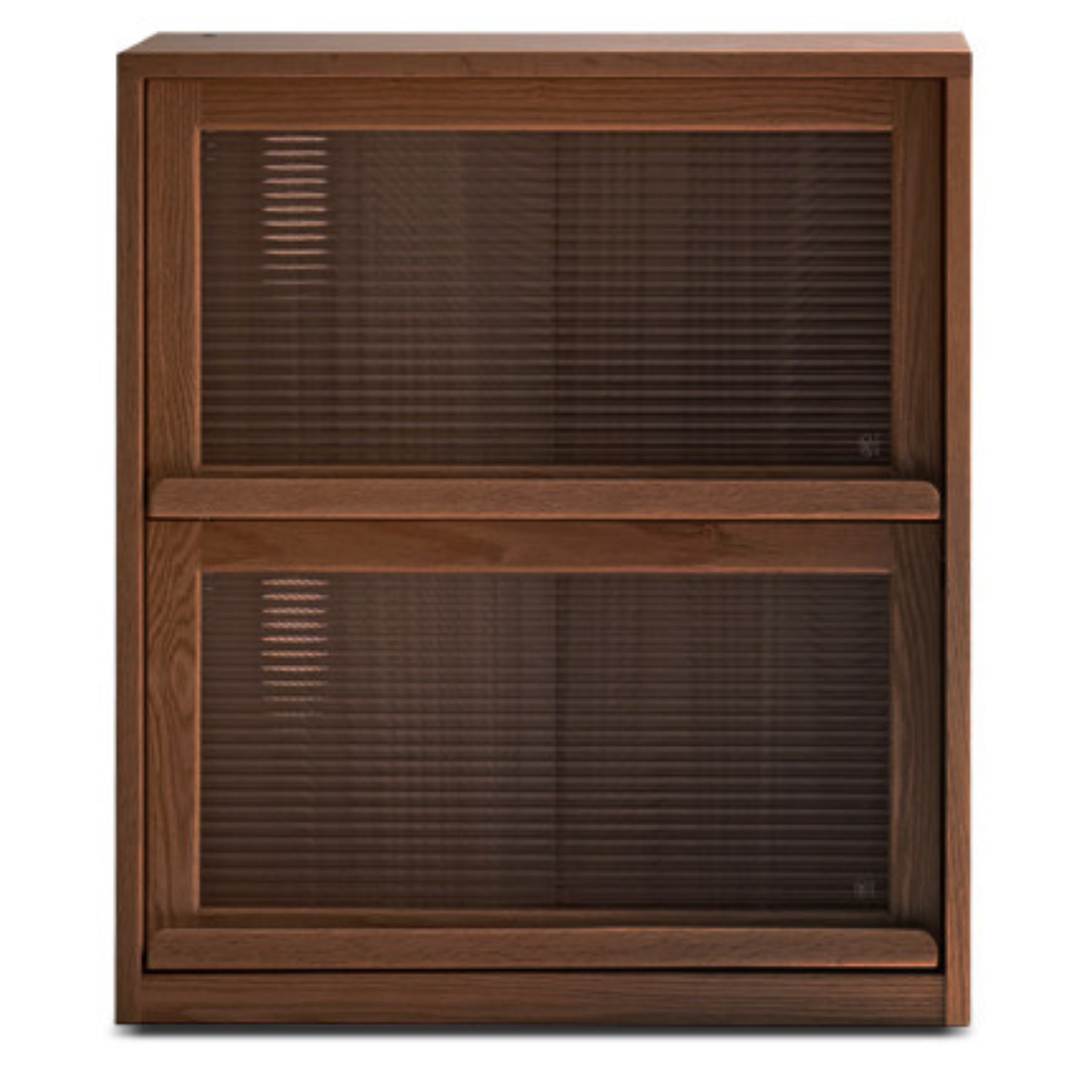 Black Walnut Solid Wood Low Bookshelf Wall Combination Floor-Standing Cabinet