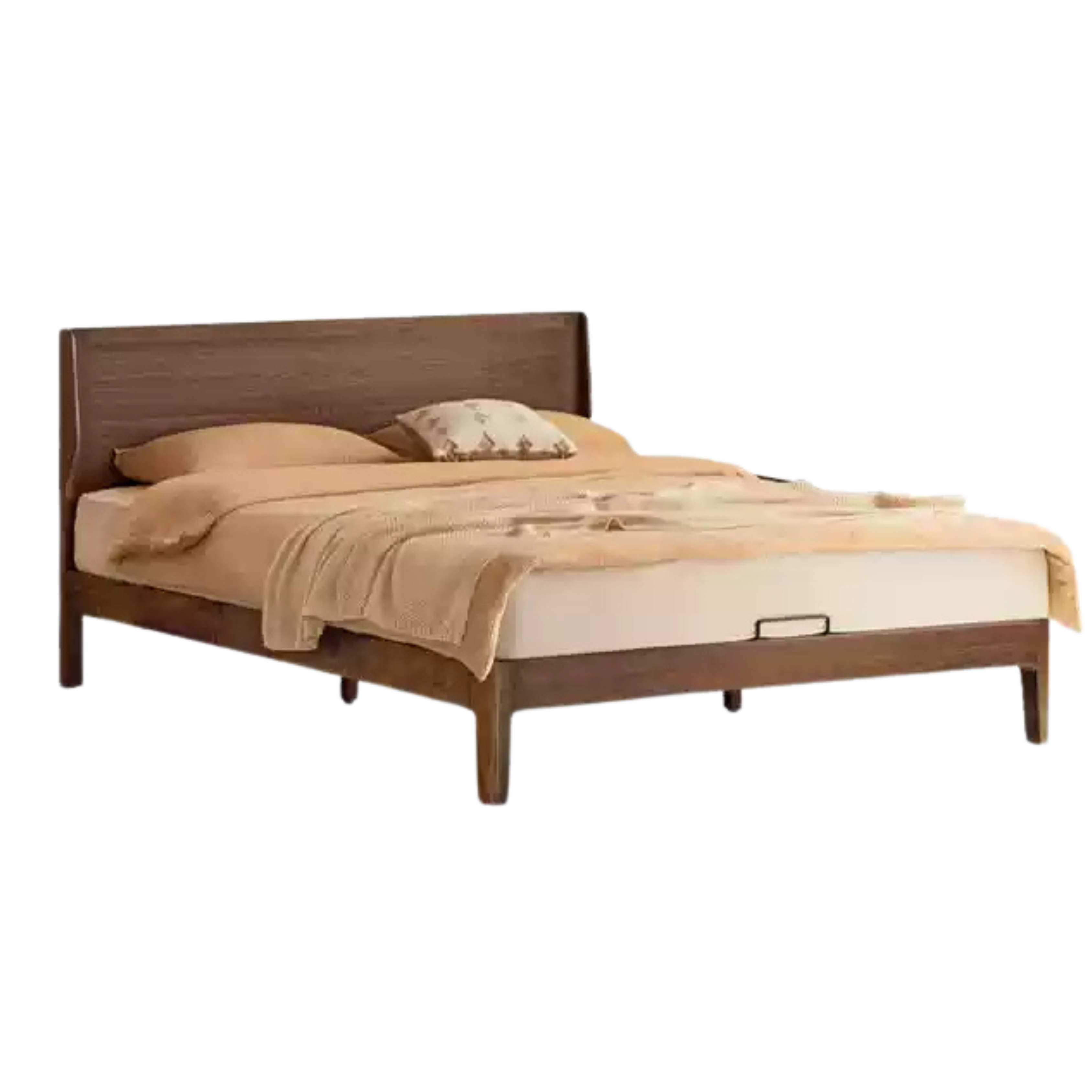 North American Black Walnut Solid Wood Large Bed