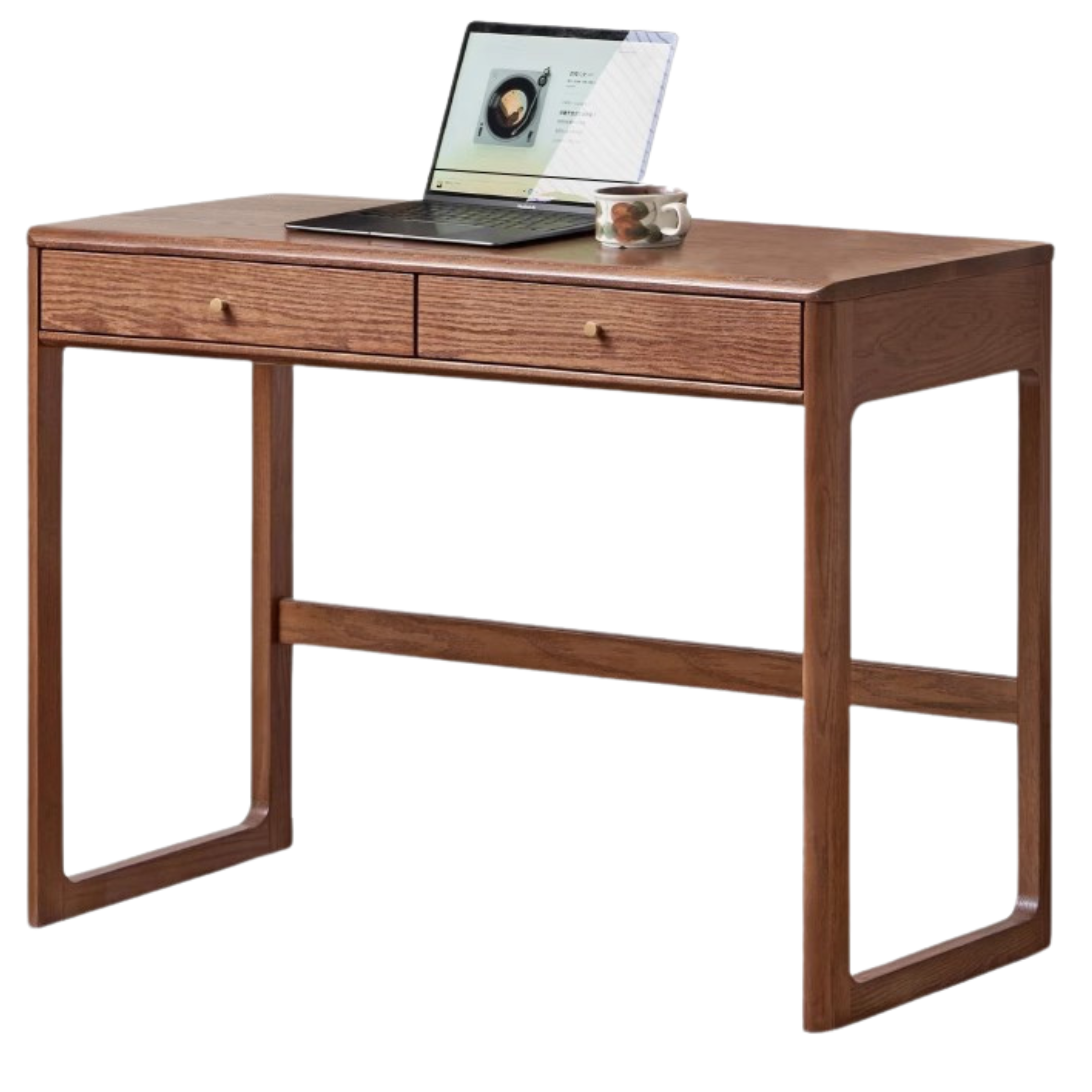 Oak Solid Wood Small Office Desk