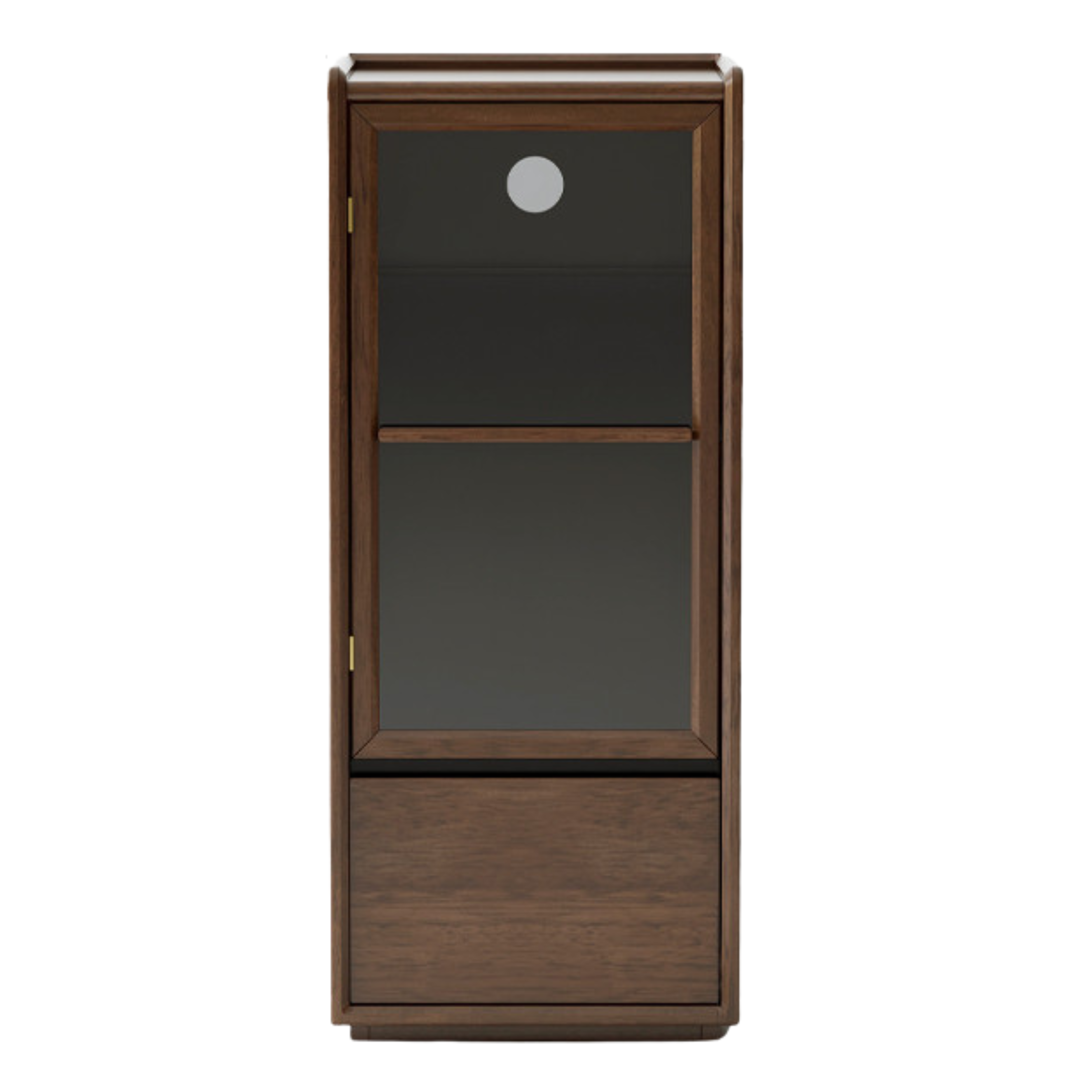 Sandalwood, Black Walnut Solid Wood Floor Storage Cabinet.
