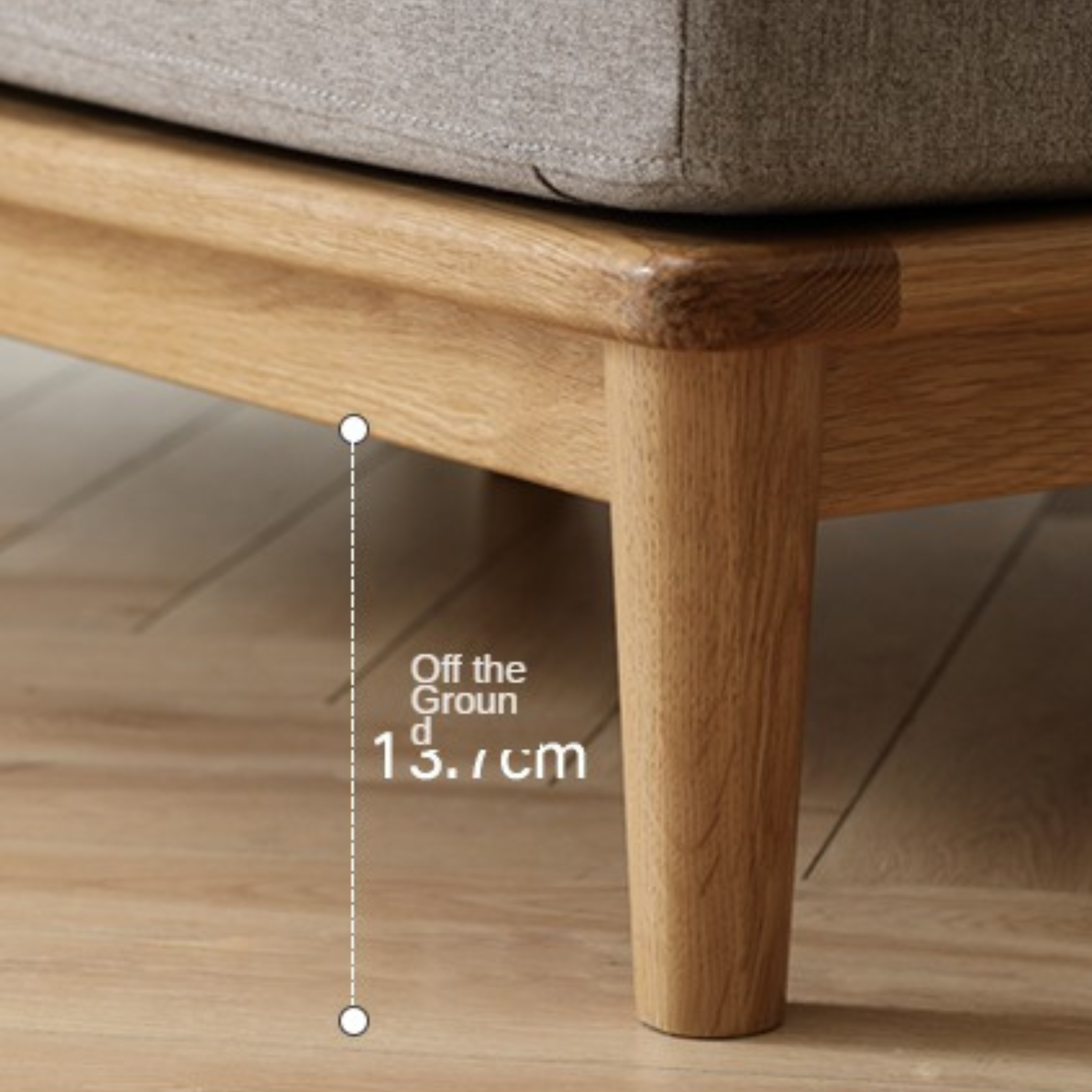 Oak Solid Wood Sofa Simple Modern