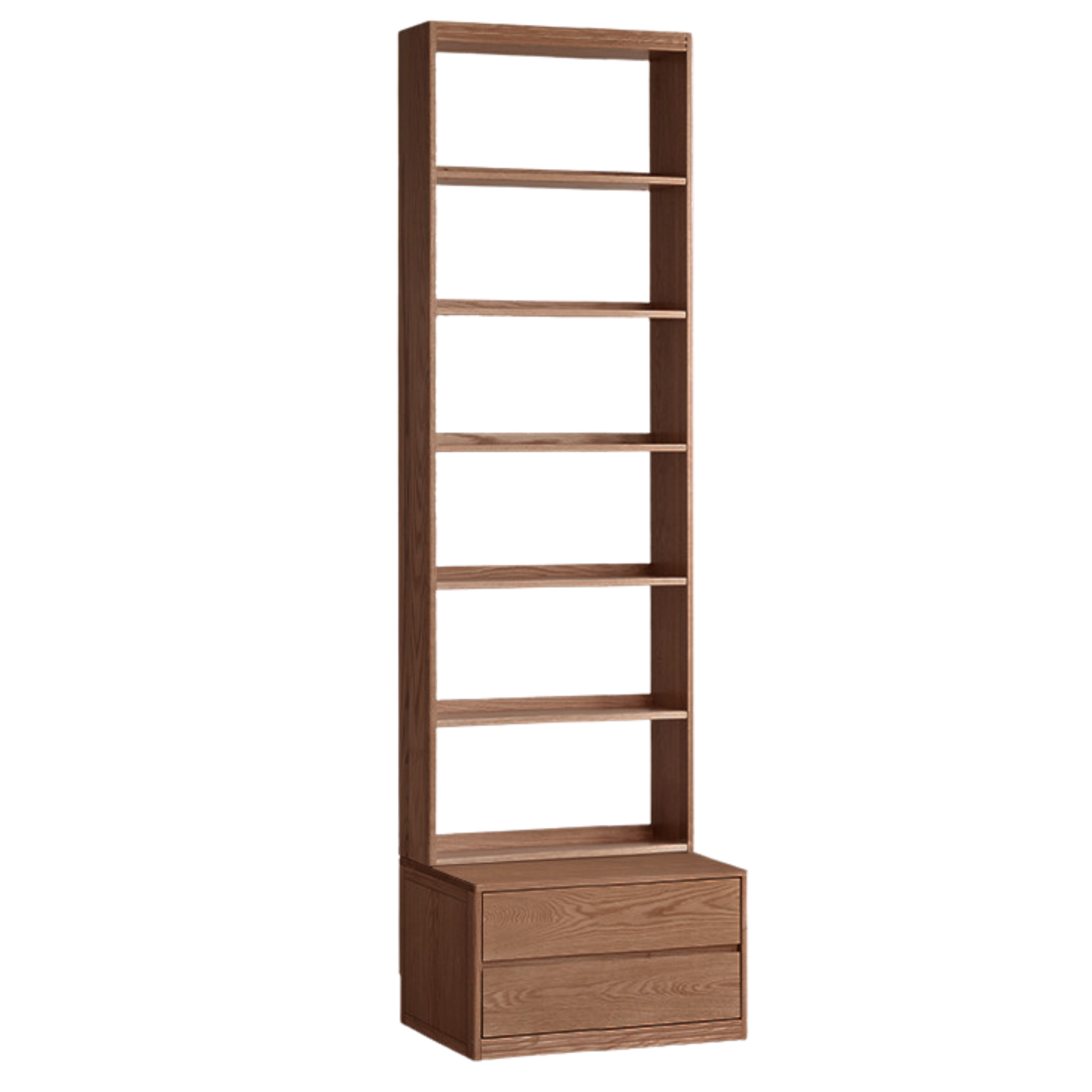 Oak Solid Wood Wall-To-Wall With Seat Combined Bookshelf