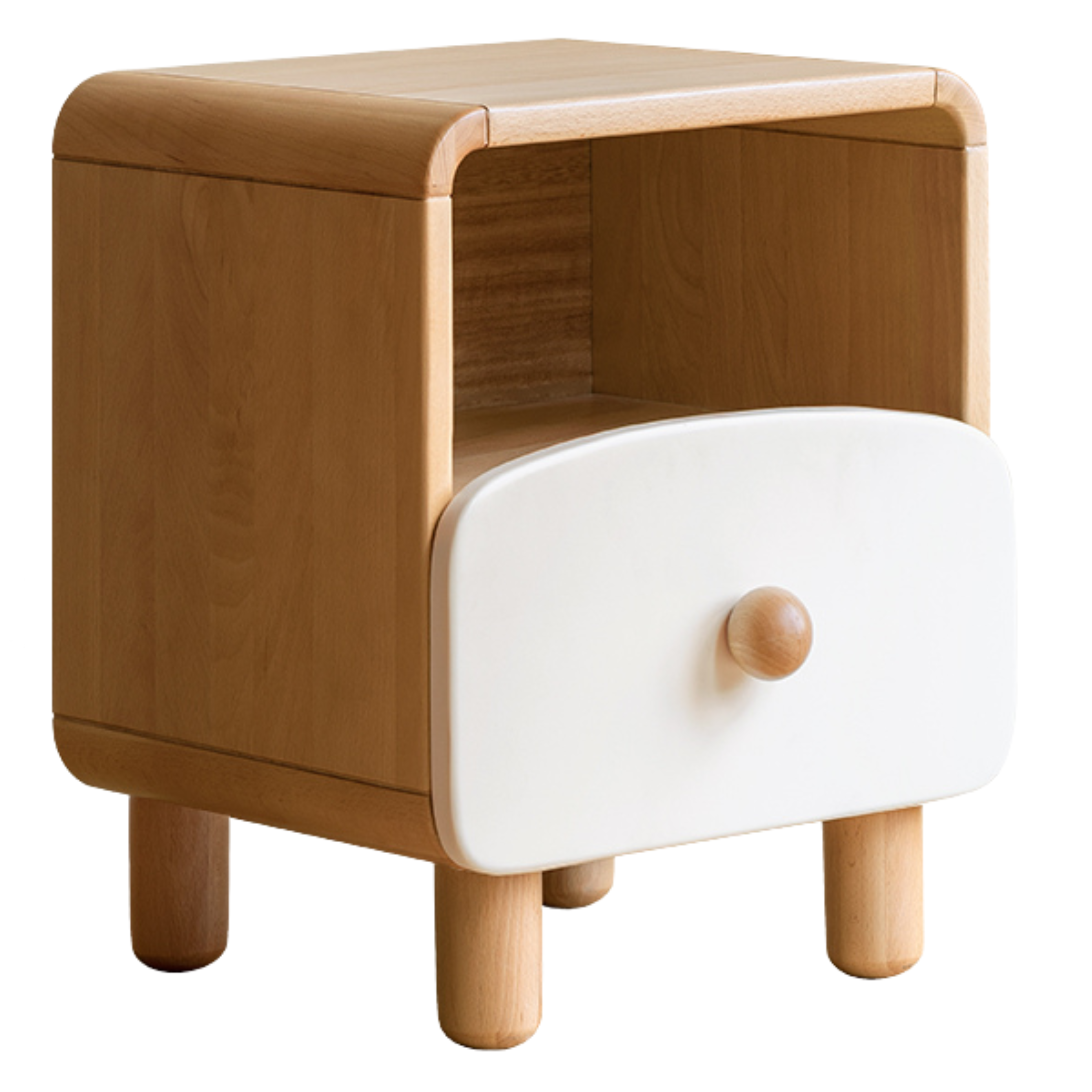Beech Solid Wood Kid's Creative Nightstand