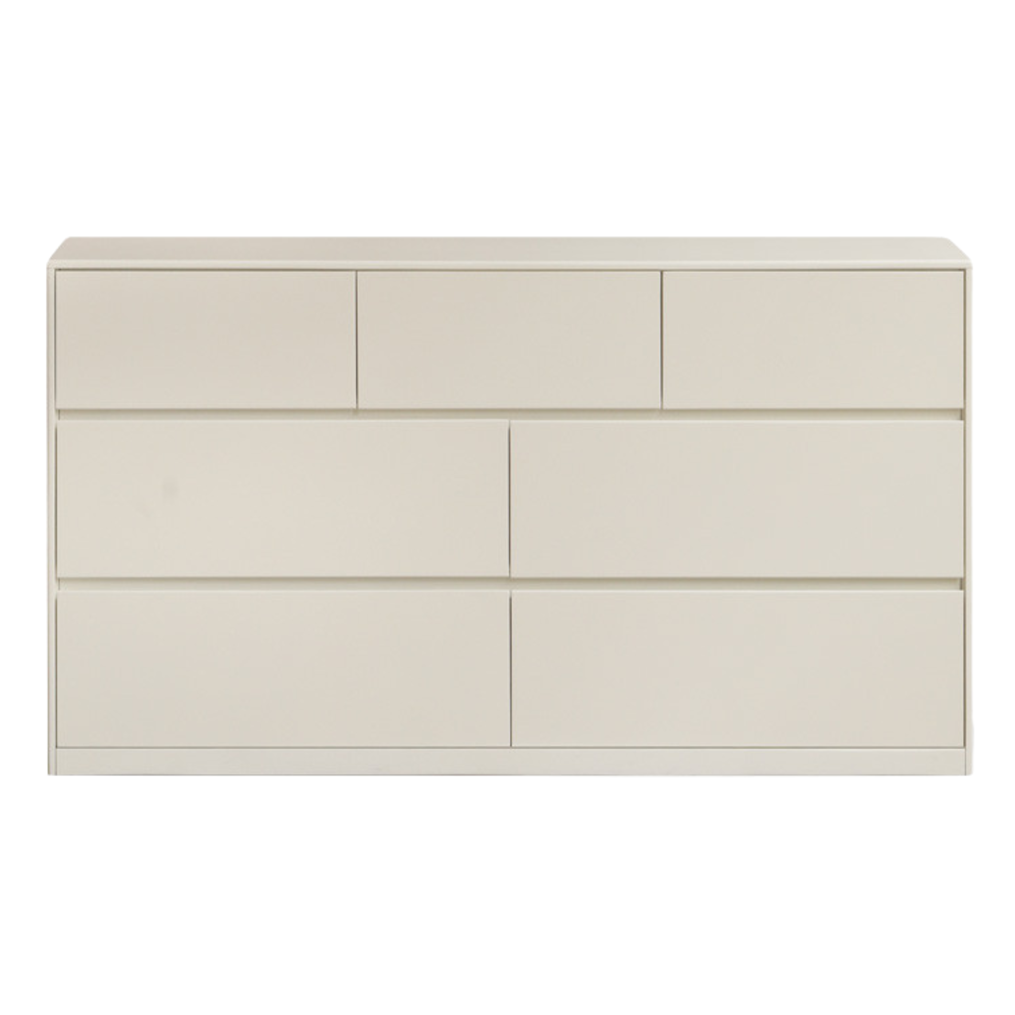 Rubber Solid Wood Cream Style Chest of Drawers