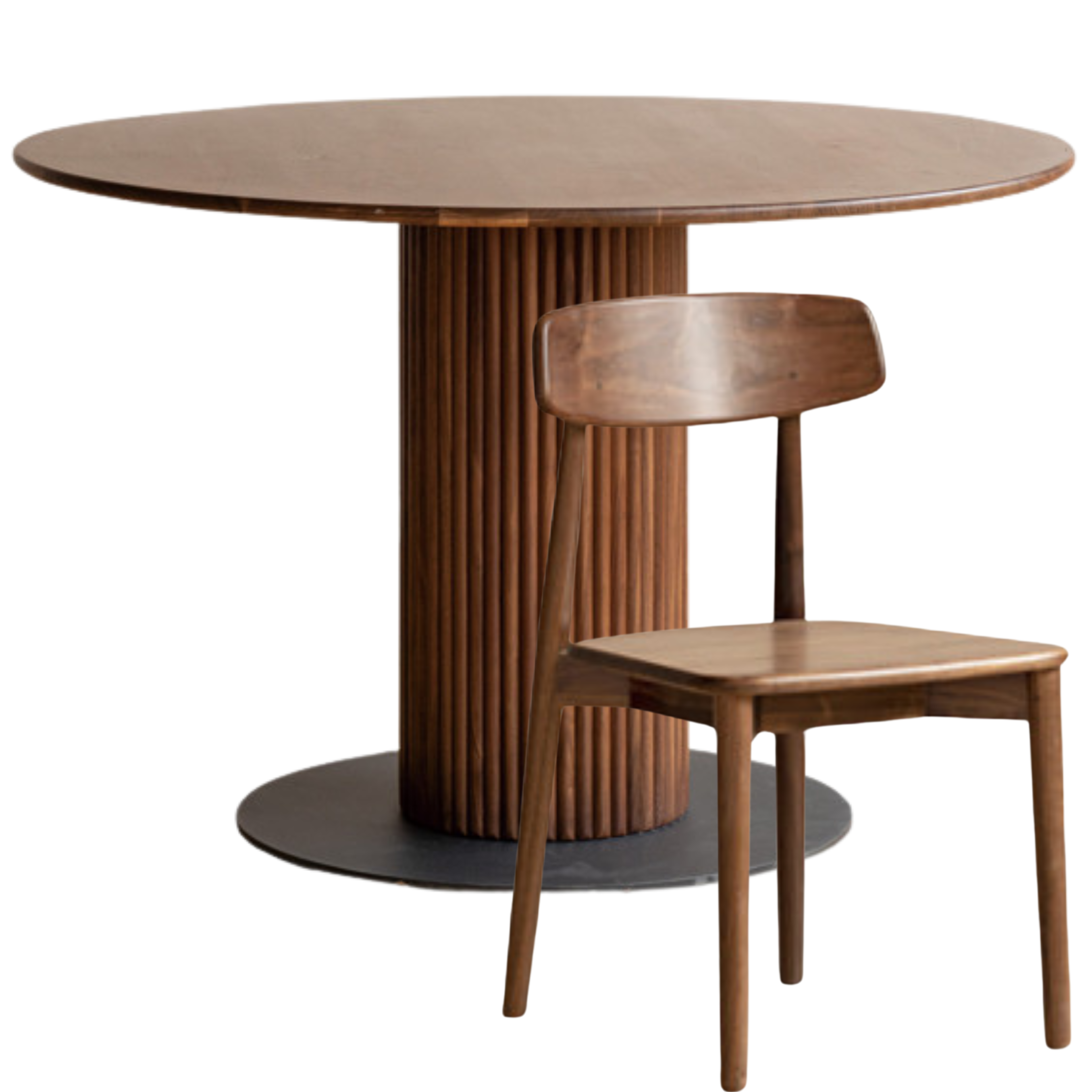 Black Walnut Solid Wood Dining Table