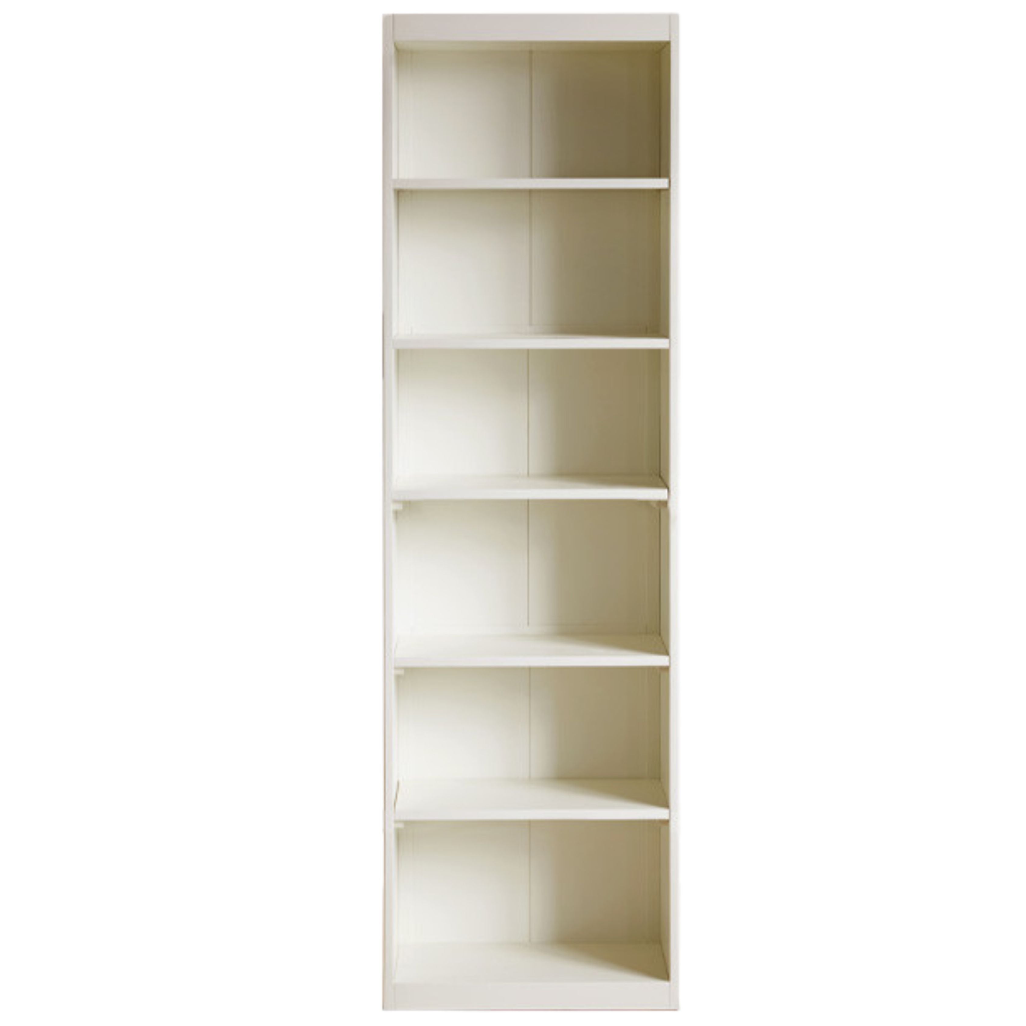 Poplar Solid Wood Bookcase Cream Style
