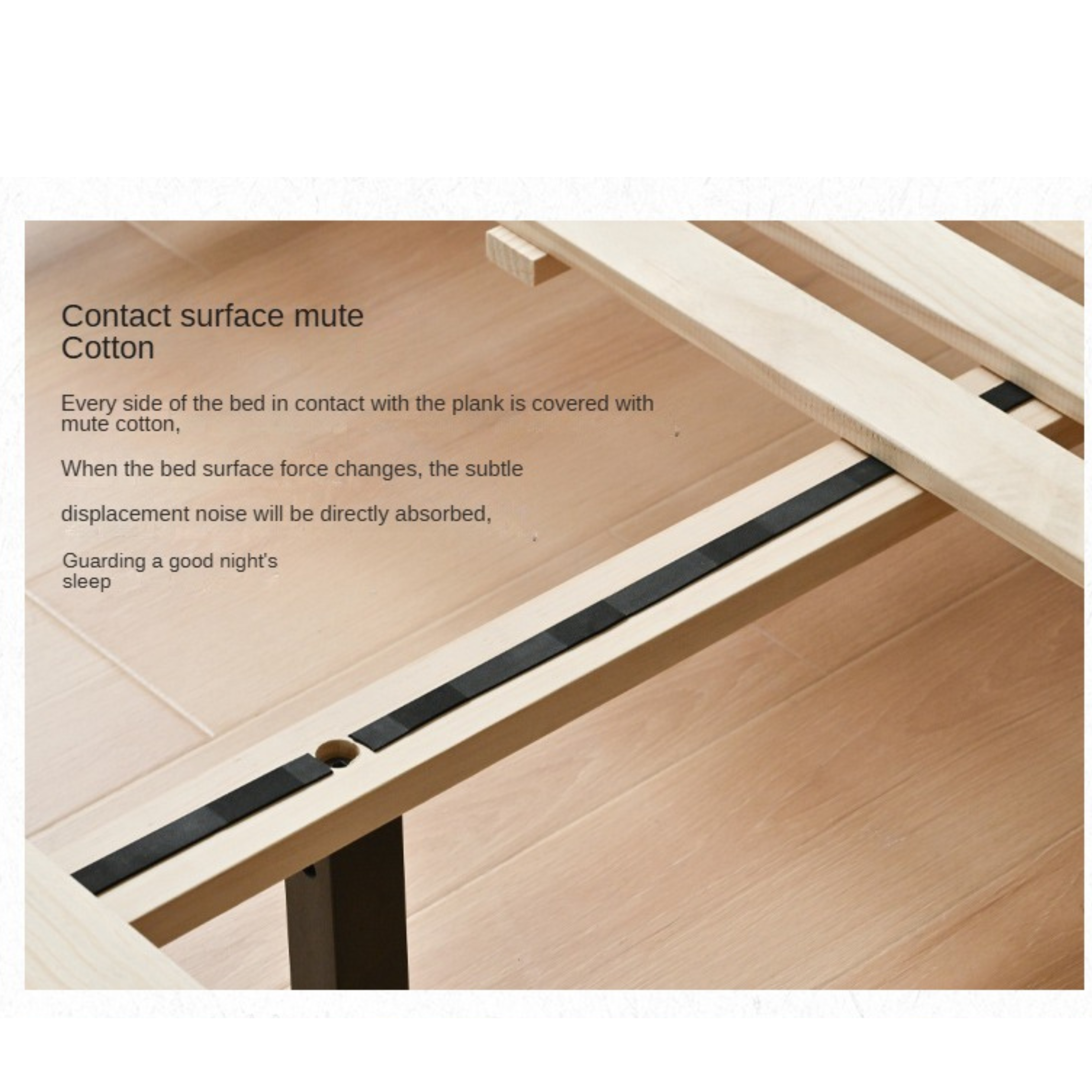 Oak Solid Wood Bed Minimalist