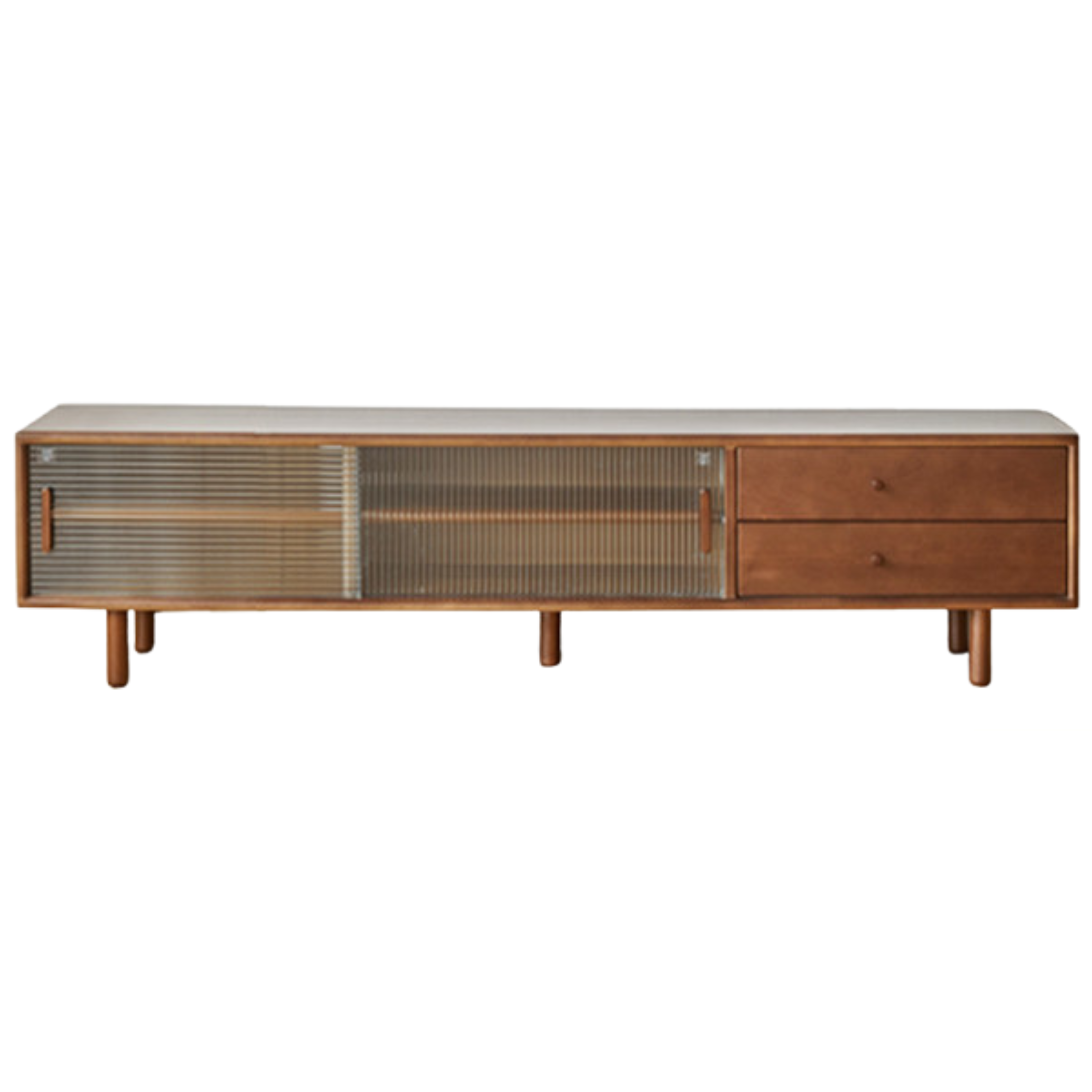 European Beech Solid Wood Large Capacity TV Cabinet