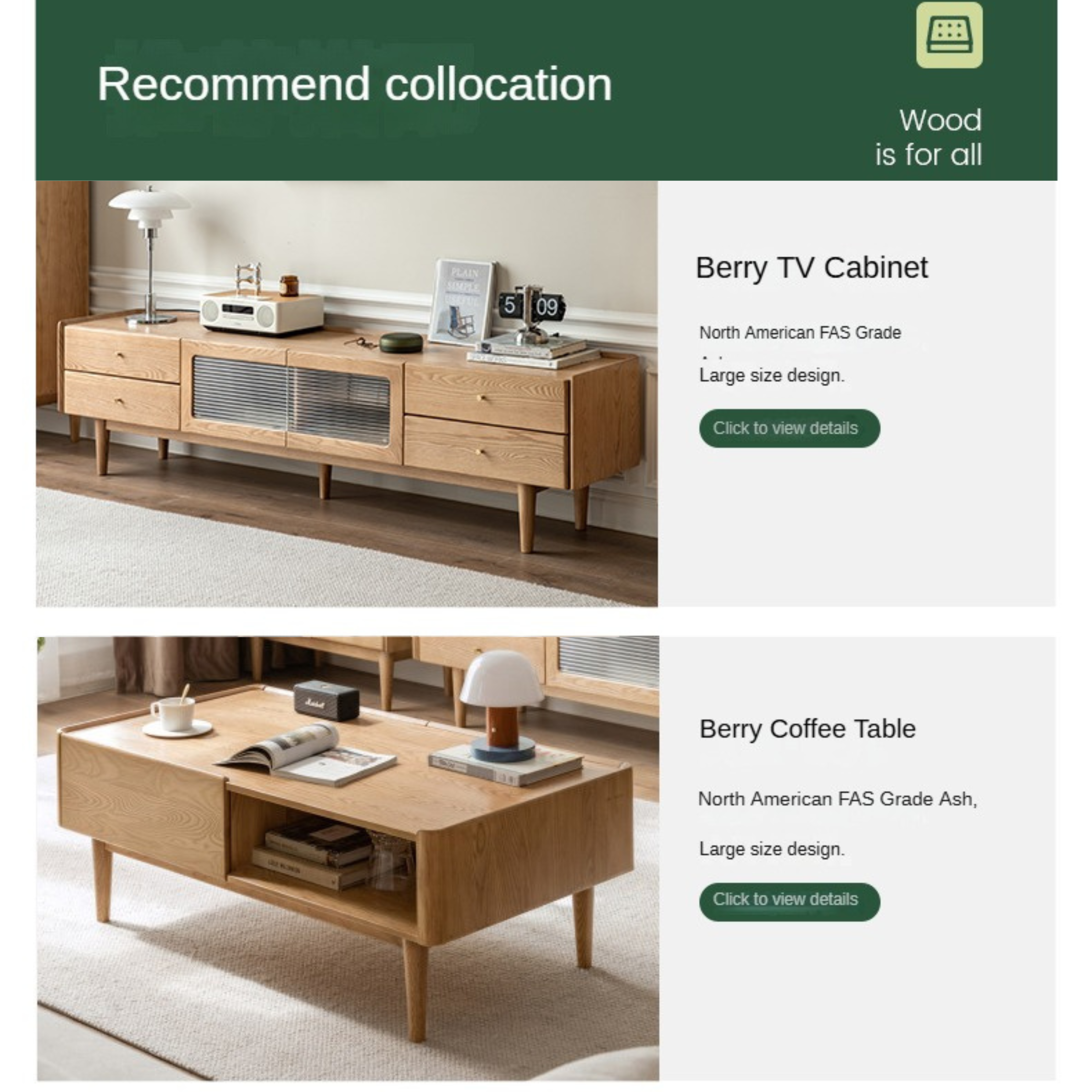 Ash Solid Wood Straight Sofa Modern