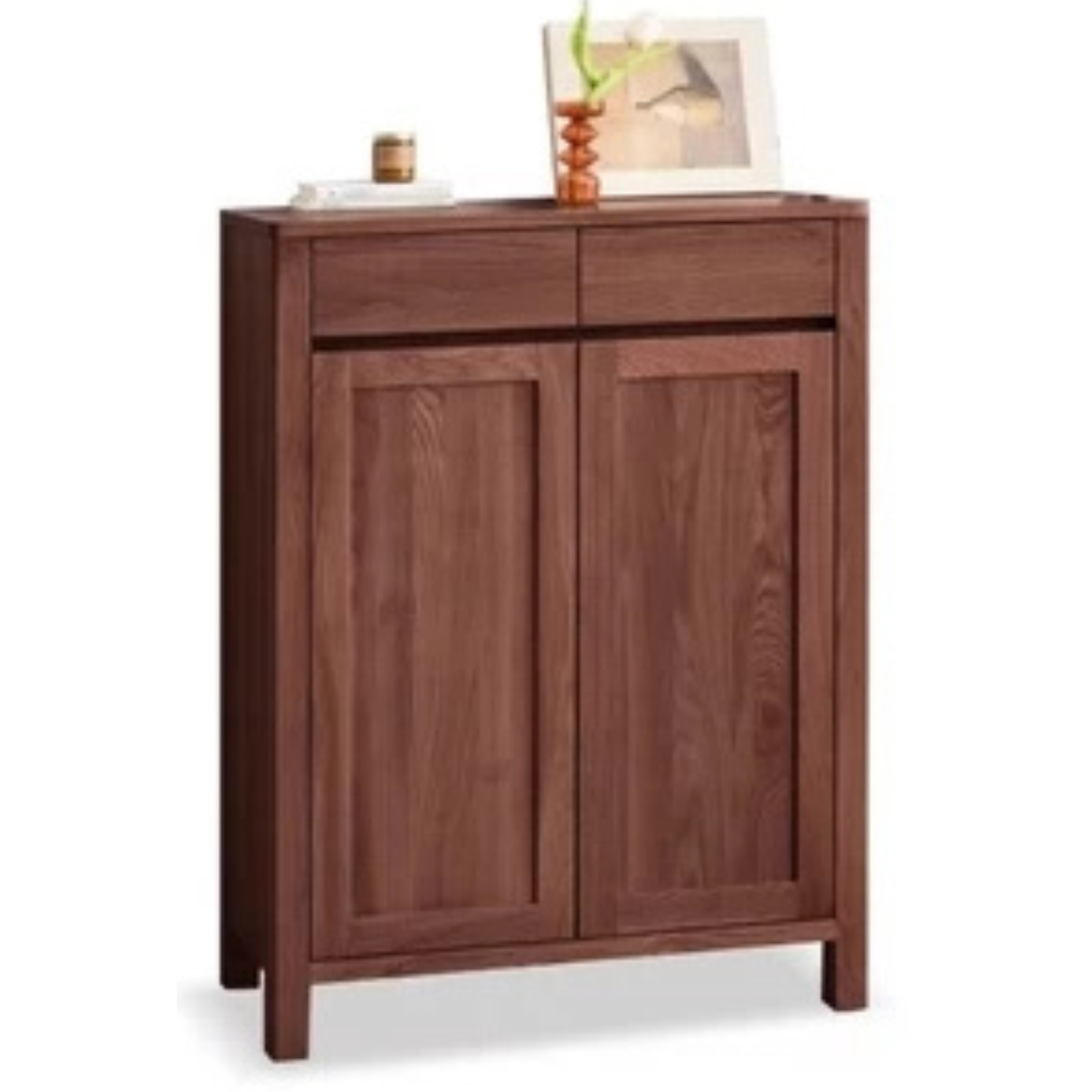 Oak Solid Wood Shoe Cabinet