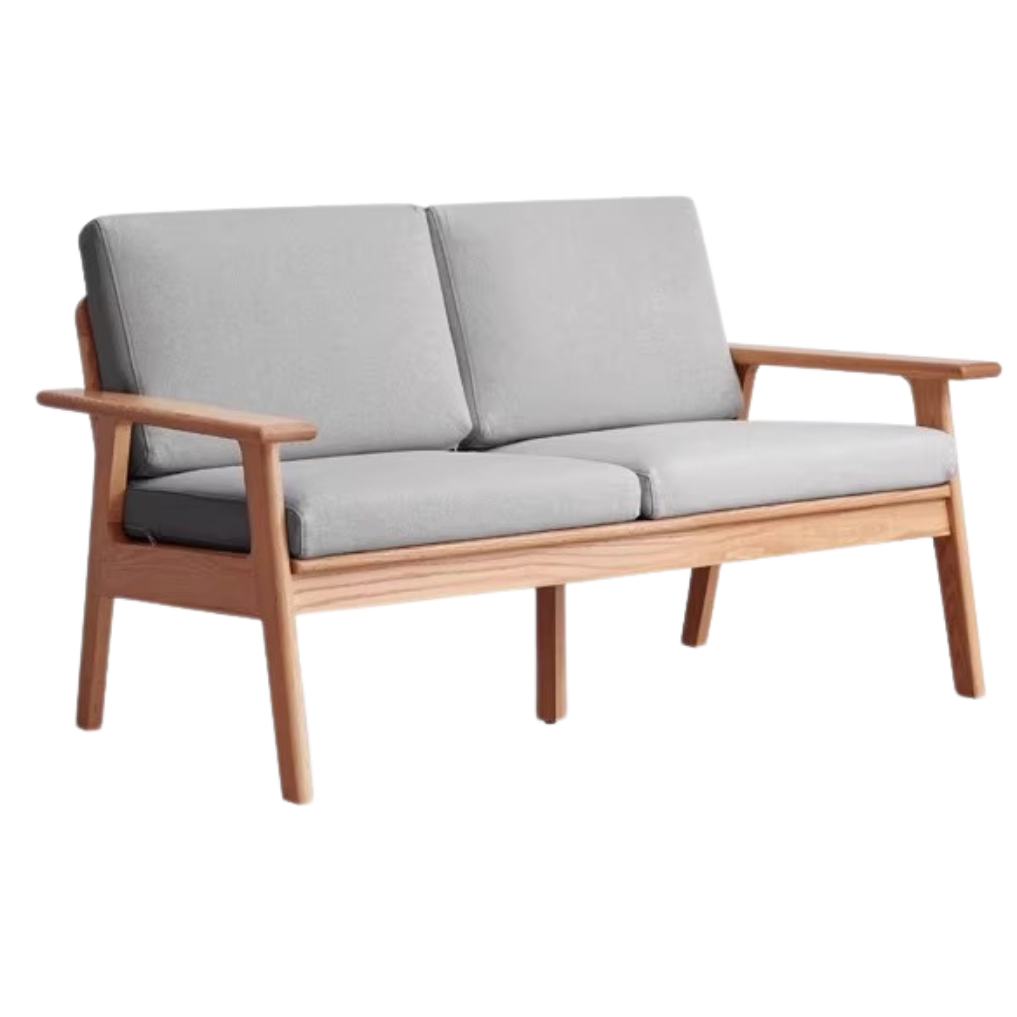 Oak solid wood  fabric sofa)