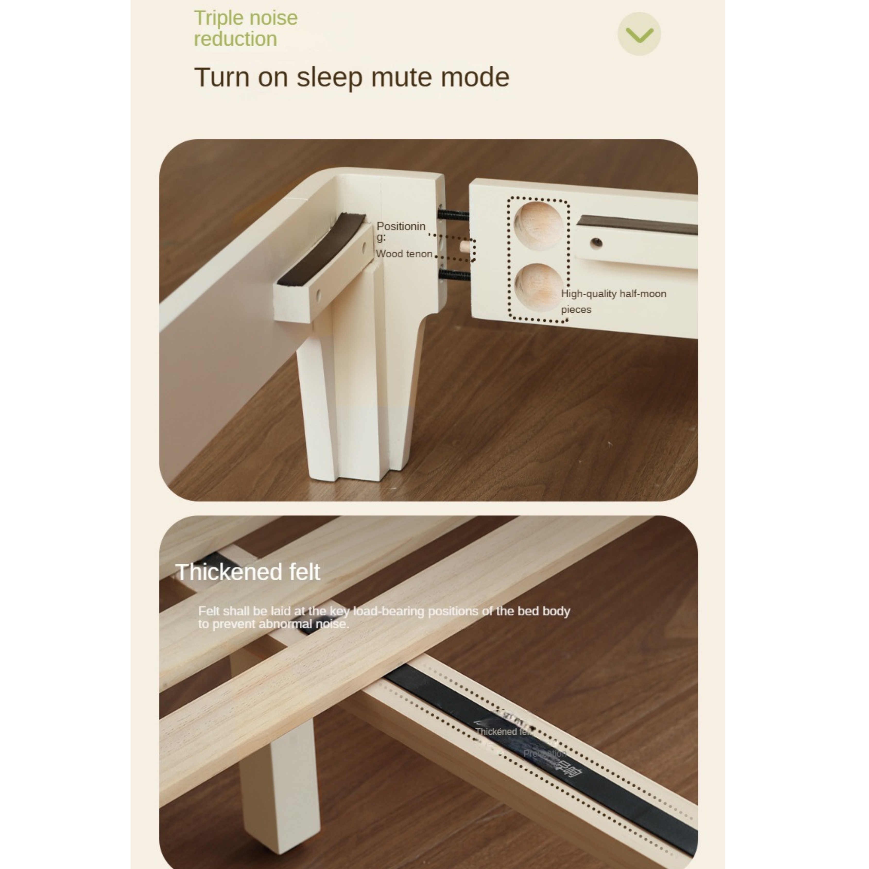 Rubber Solid Wood Fabric Leather Soft Bed