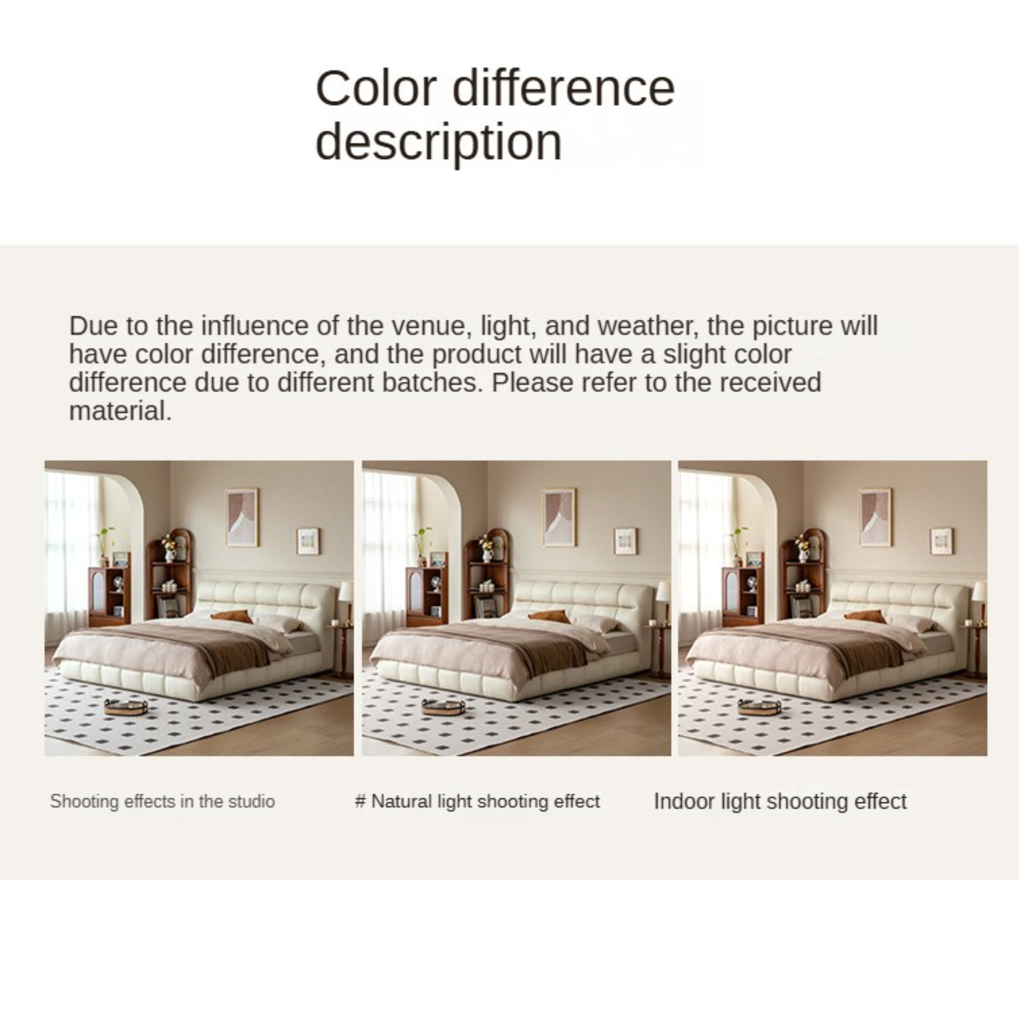 Genuine Leather Cloud Puff Soft Bed