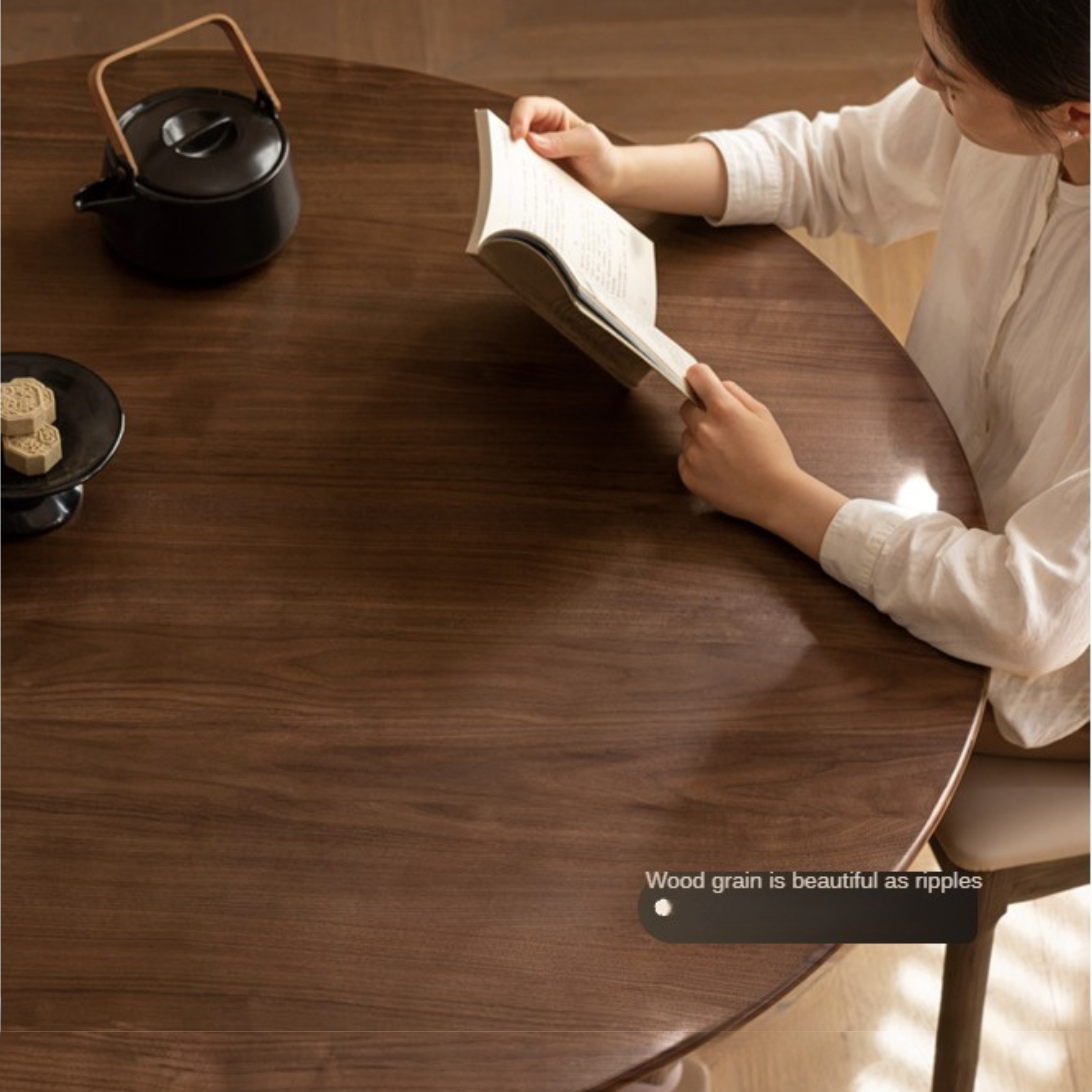 Black Walnut Solid Wood Dining Table