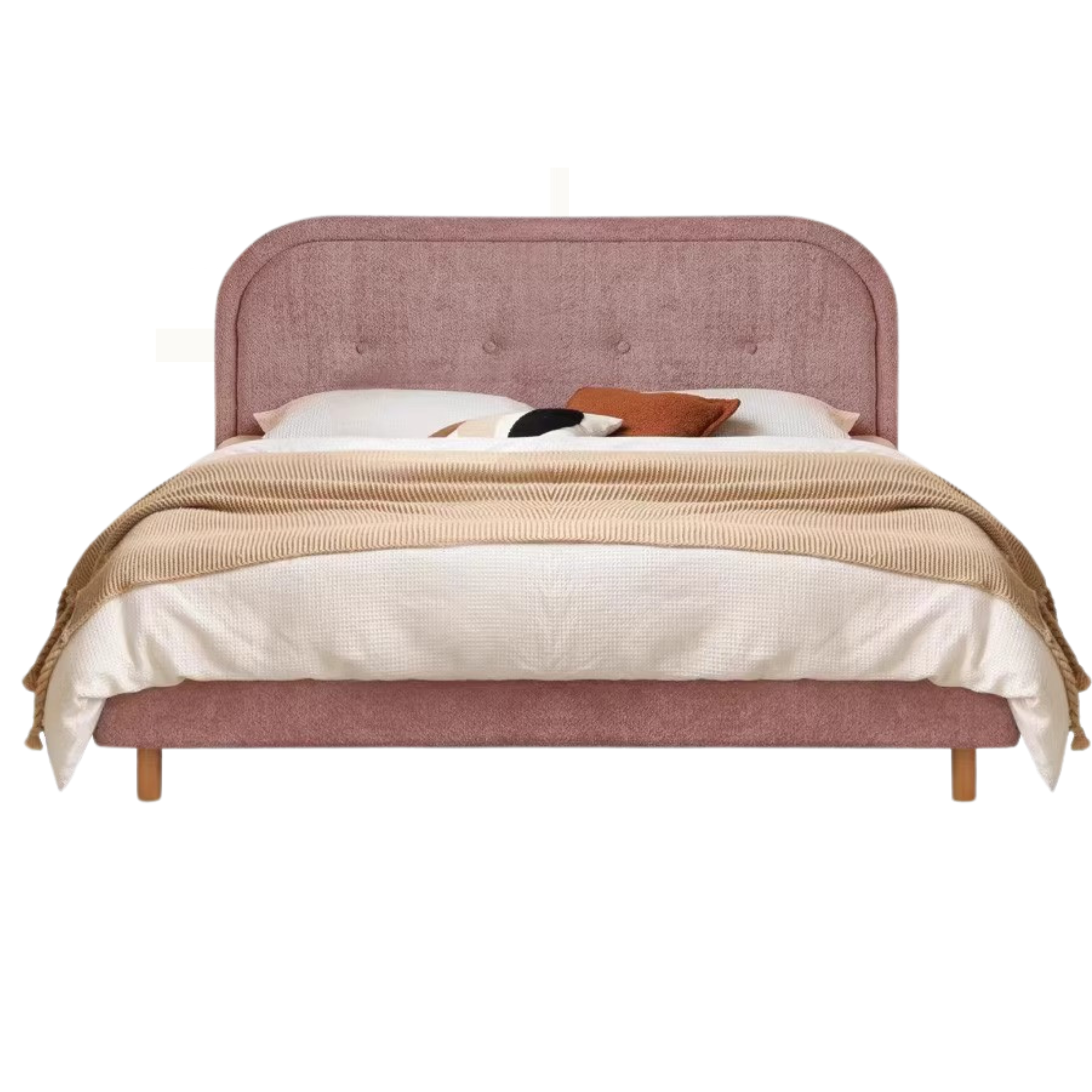 Organic Leather Fabric Soft Bed