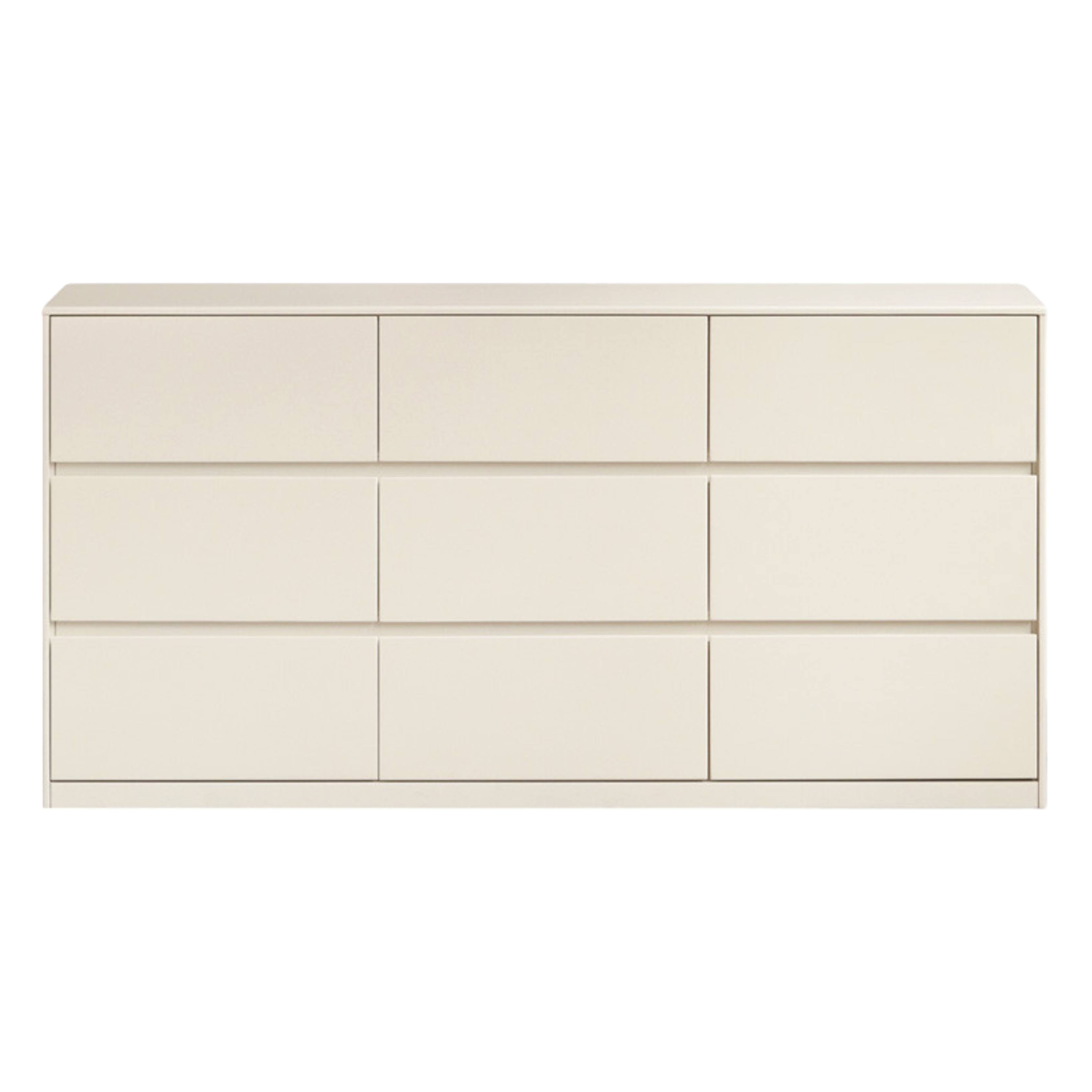 Rubber Solid Wood Cream Style Chest of Drawers