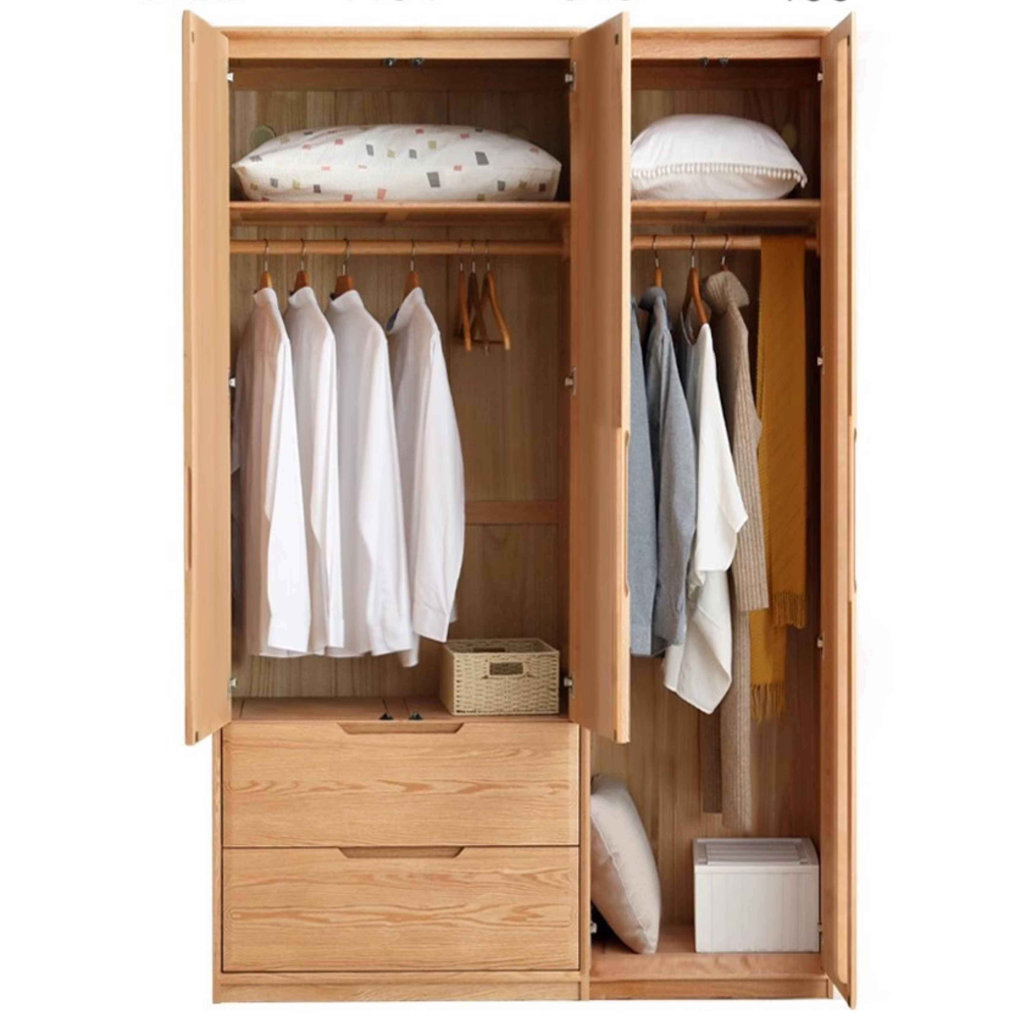 Ash solid wood wardrobe modern::