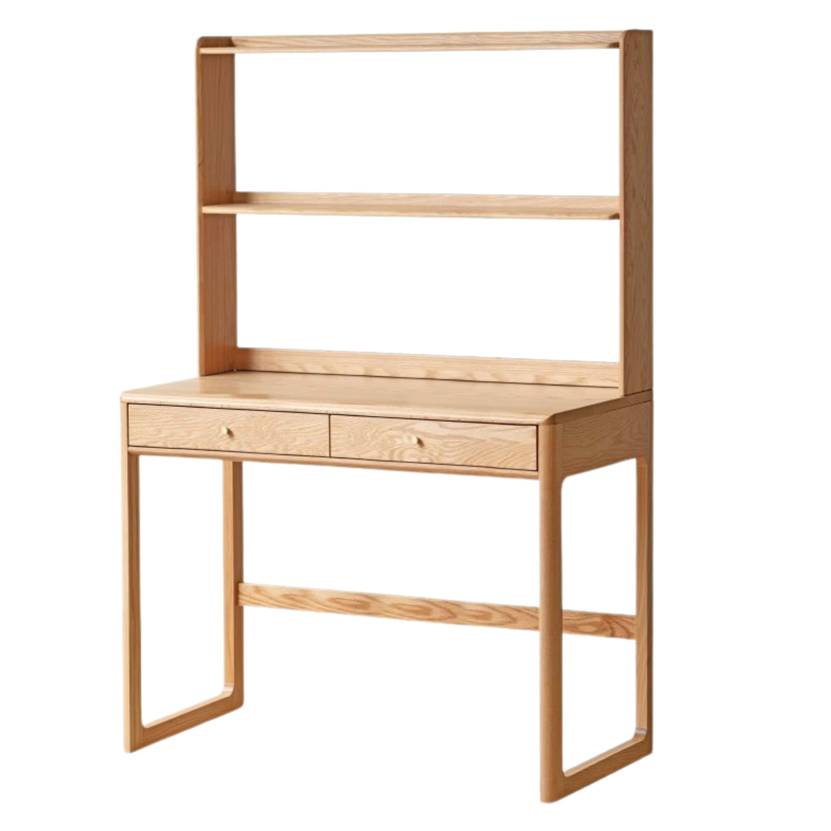 Oak Solid Wood Small Office Desk