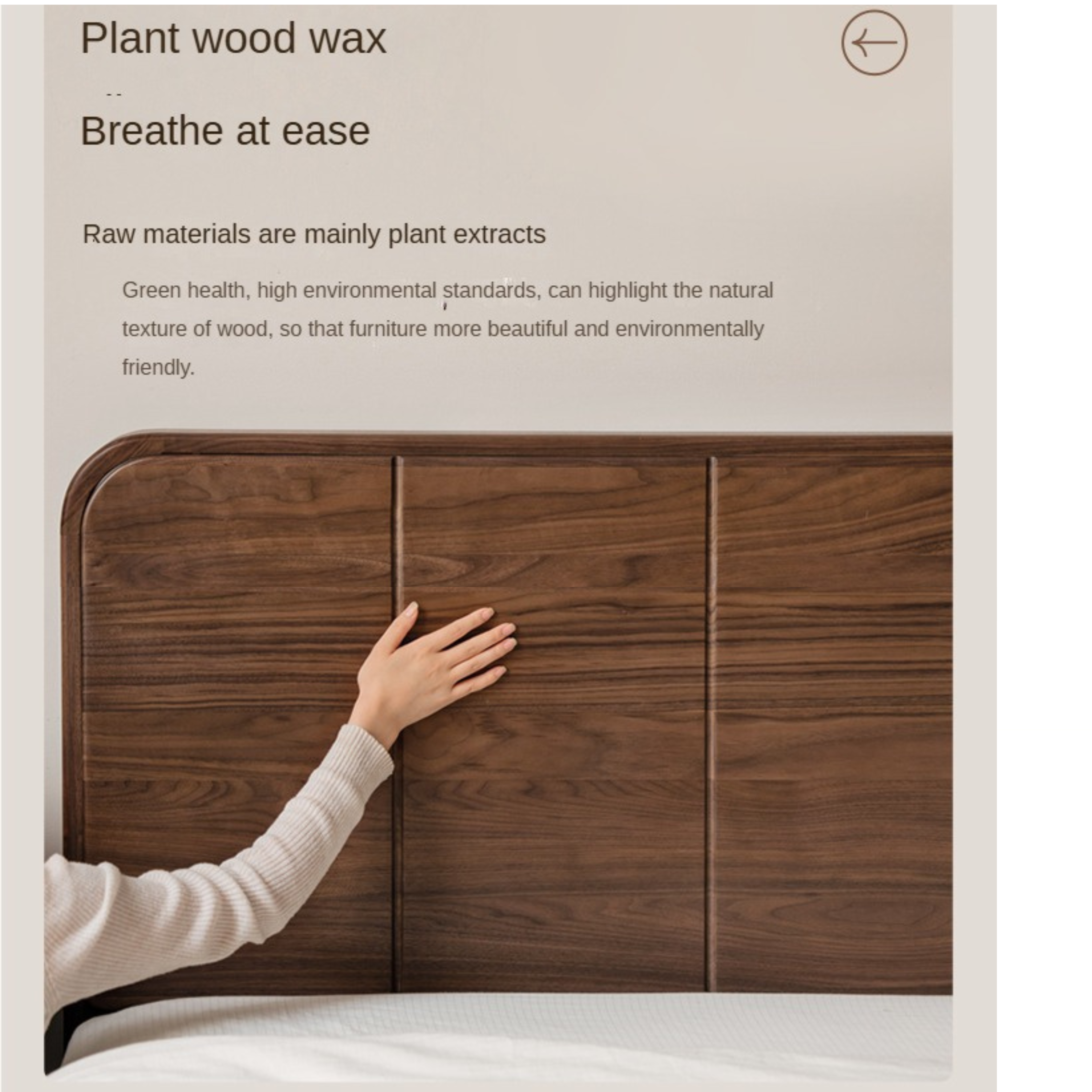 Black Walnut Solid Wood Bed New Chinese Retro