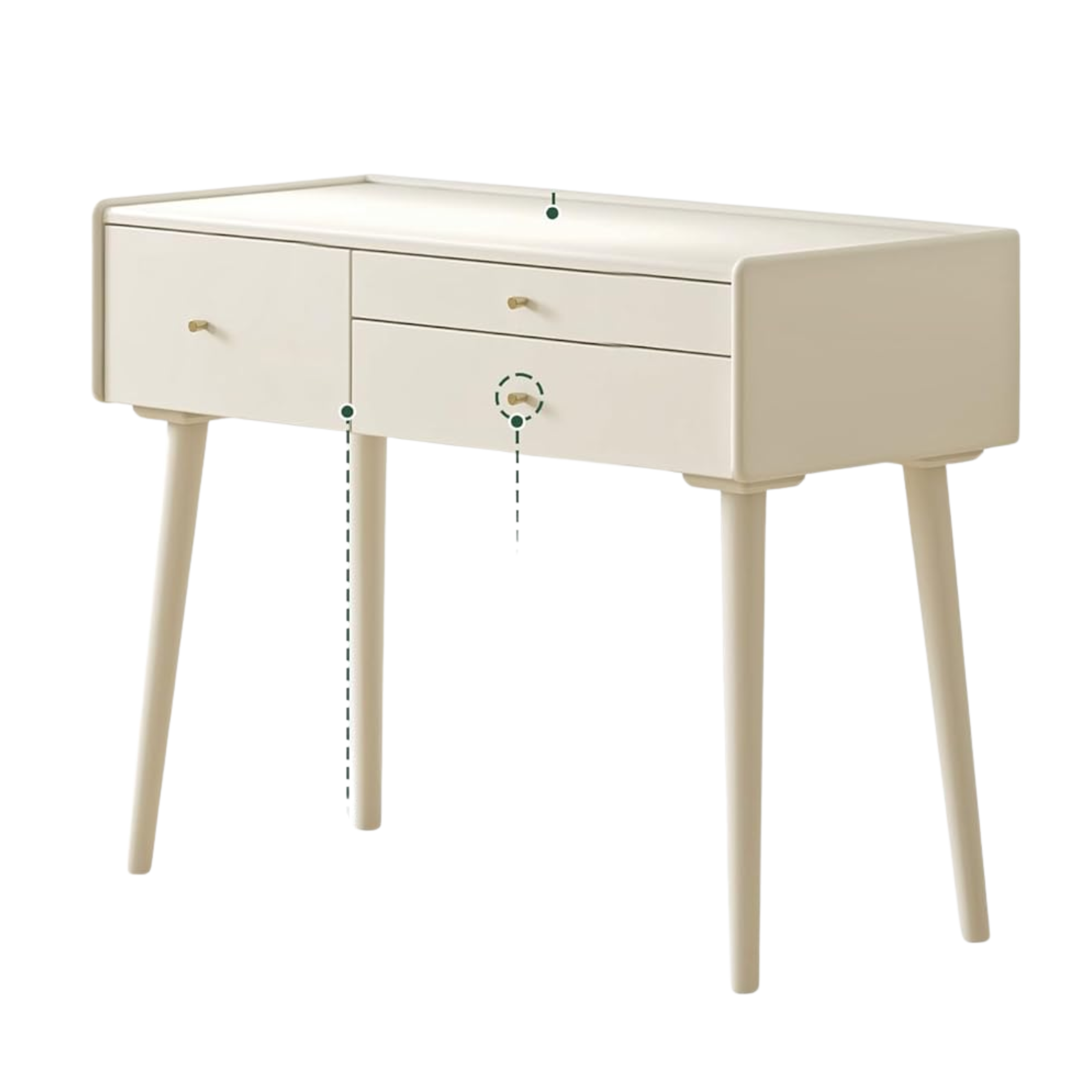 Ash Solid Wood, Rubberwood Vanity Table