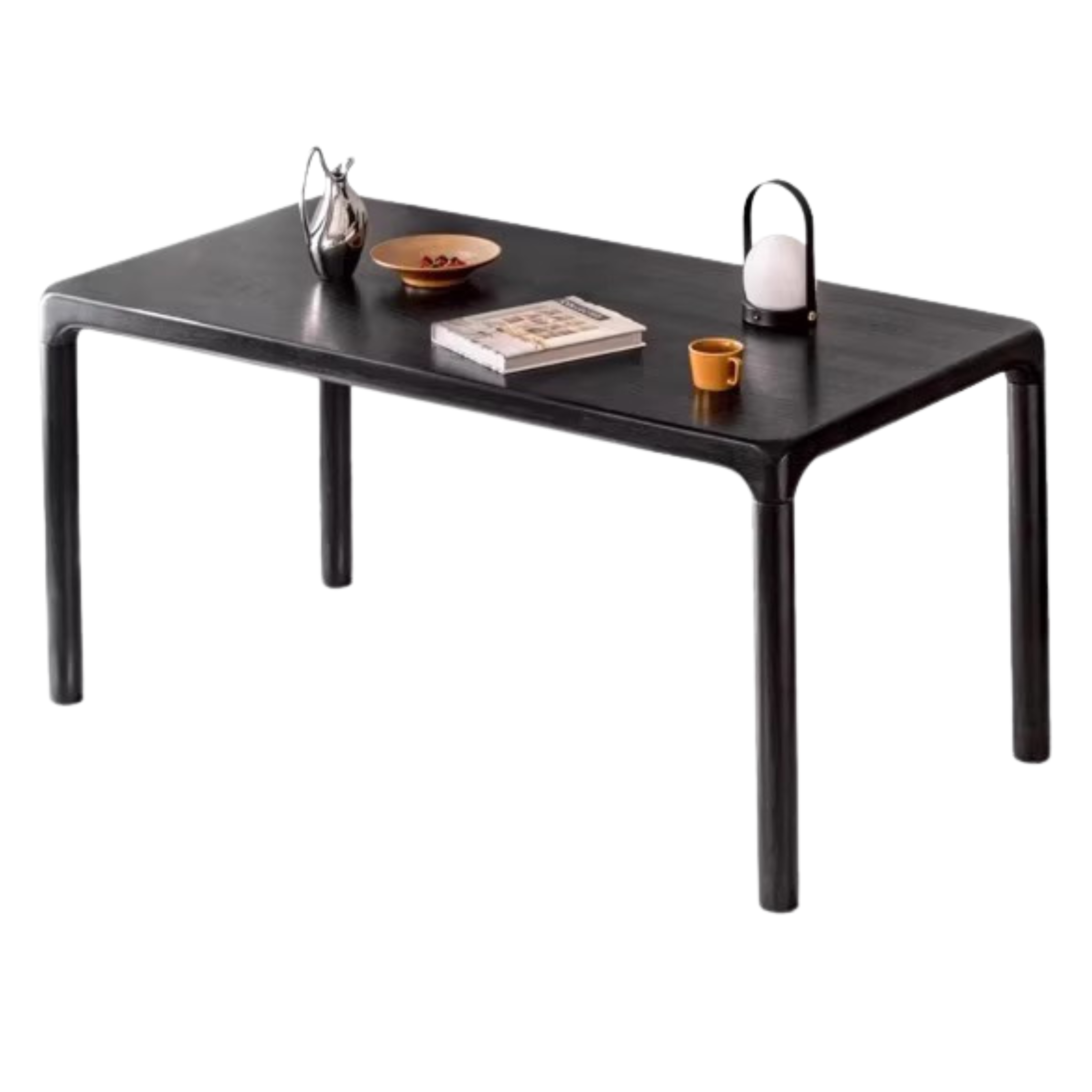 Ash solid wood Black Nordic Dining table