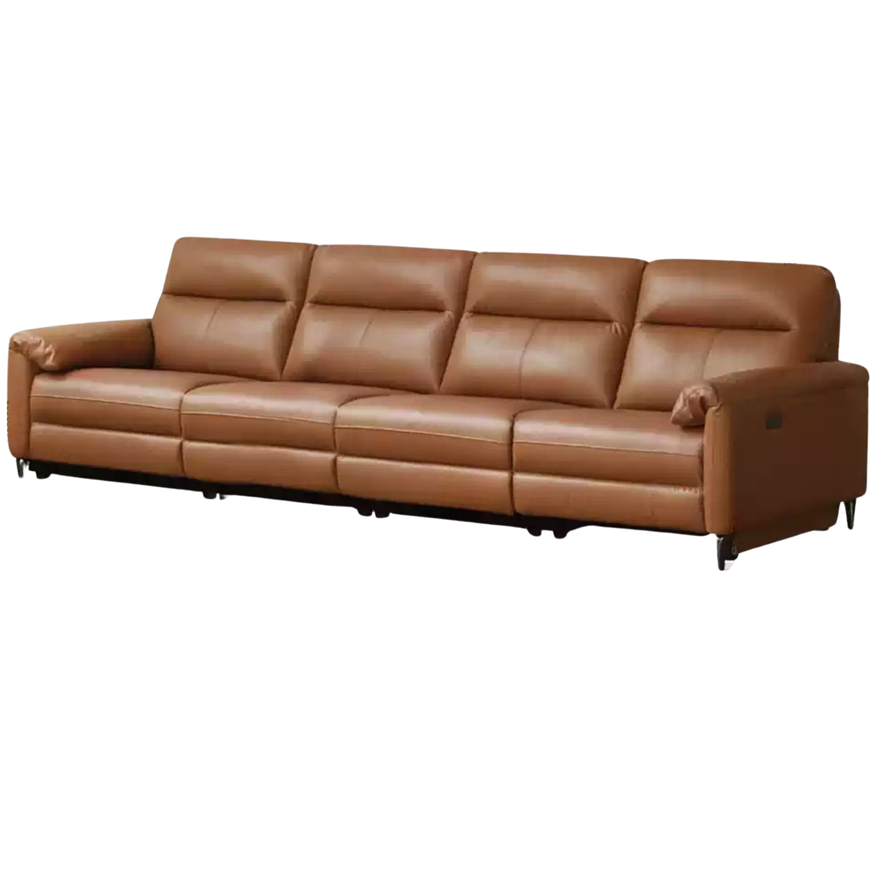 Leather Electric Zero Wall Sofa Italian Light Luxury