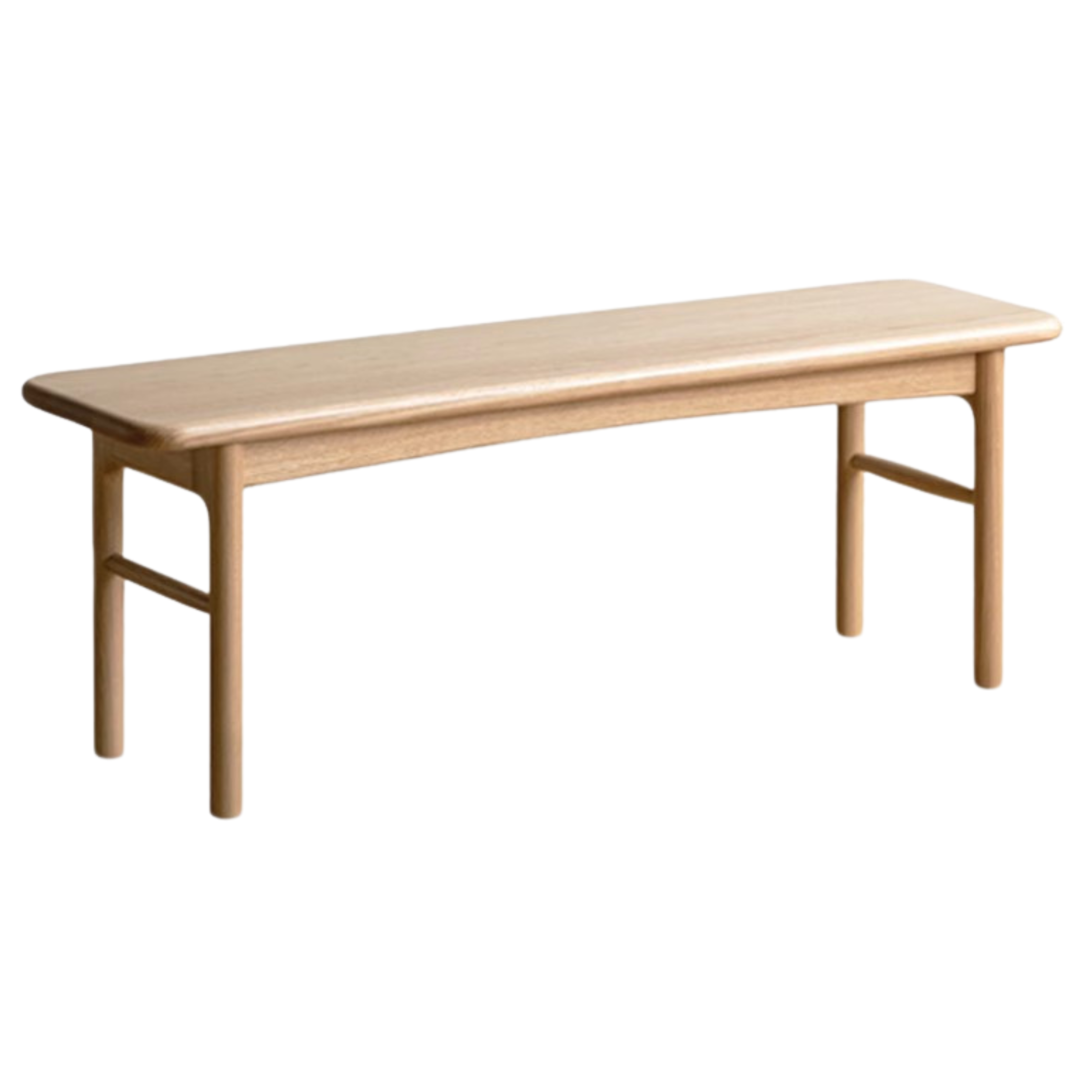 Oak, Black Walnut Solid Wood Tea Stool, Long Stool