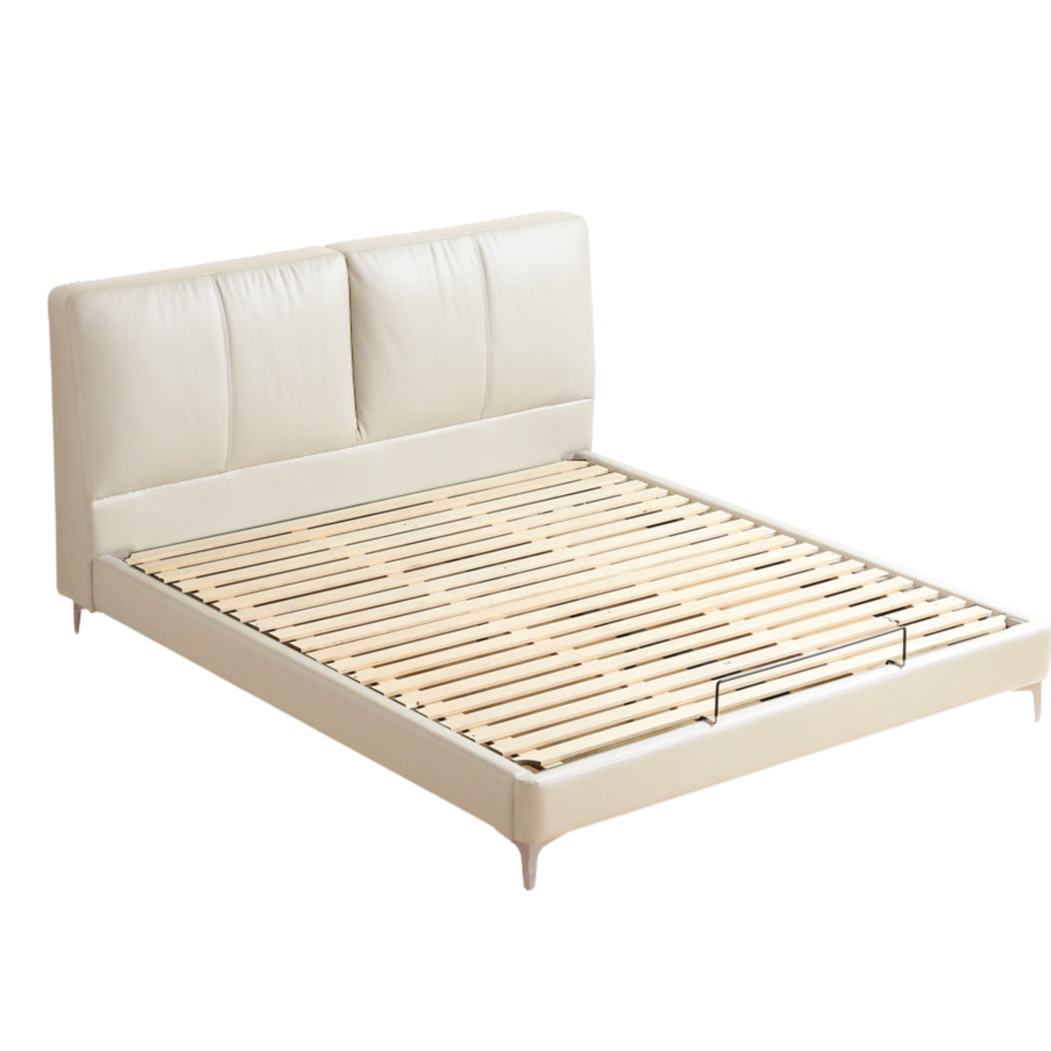 Genuine Leather Soft Bed Modern Simple