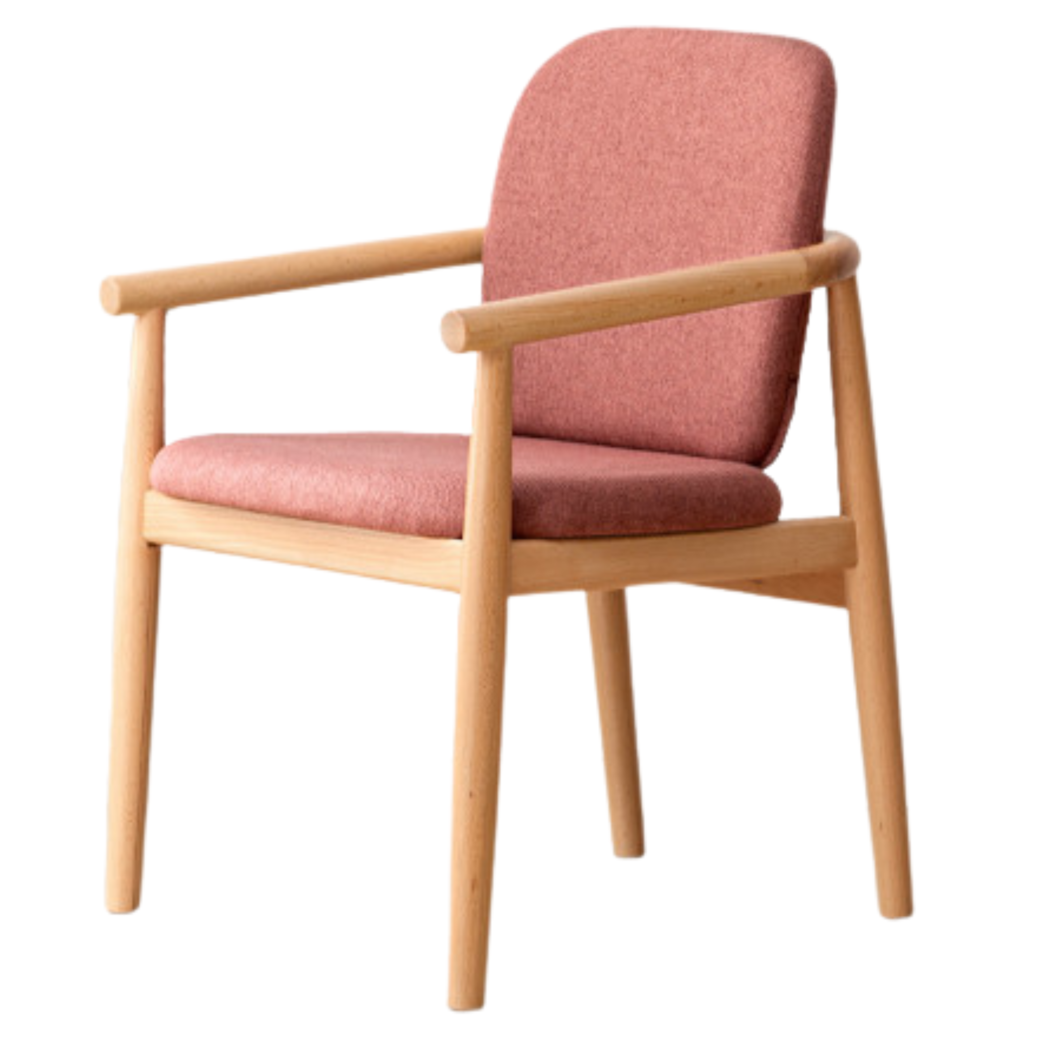 Beech solid wood armchair Nordic)