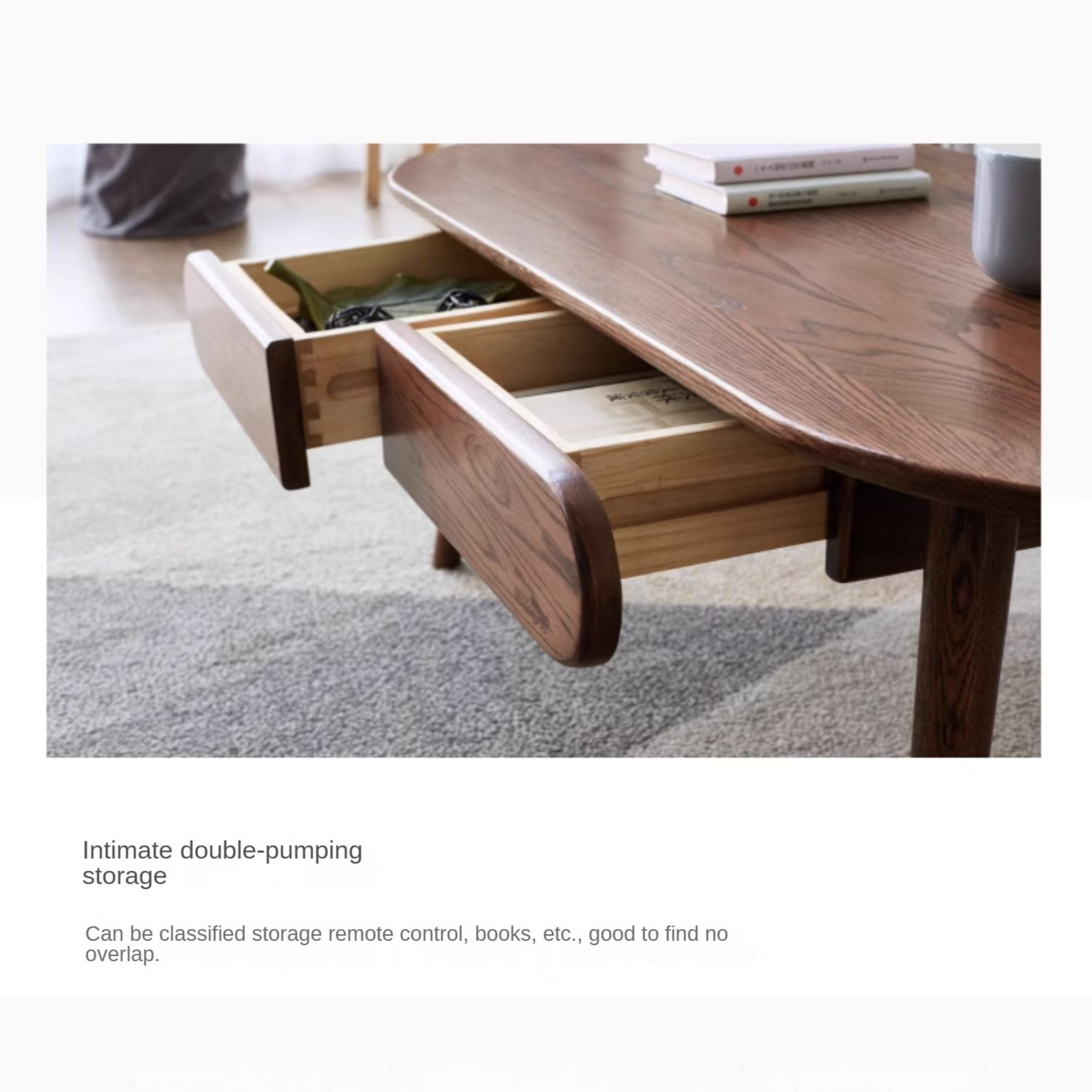Oak Solid Wood Coffee Table