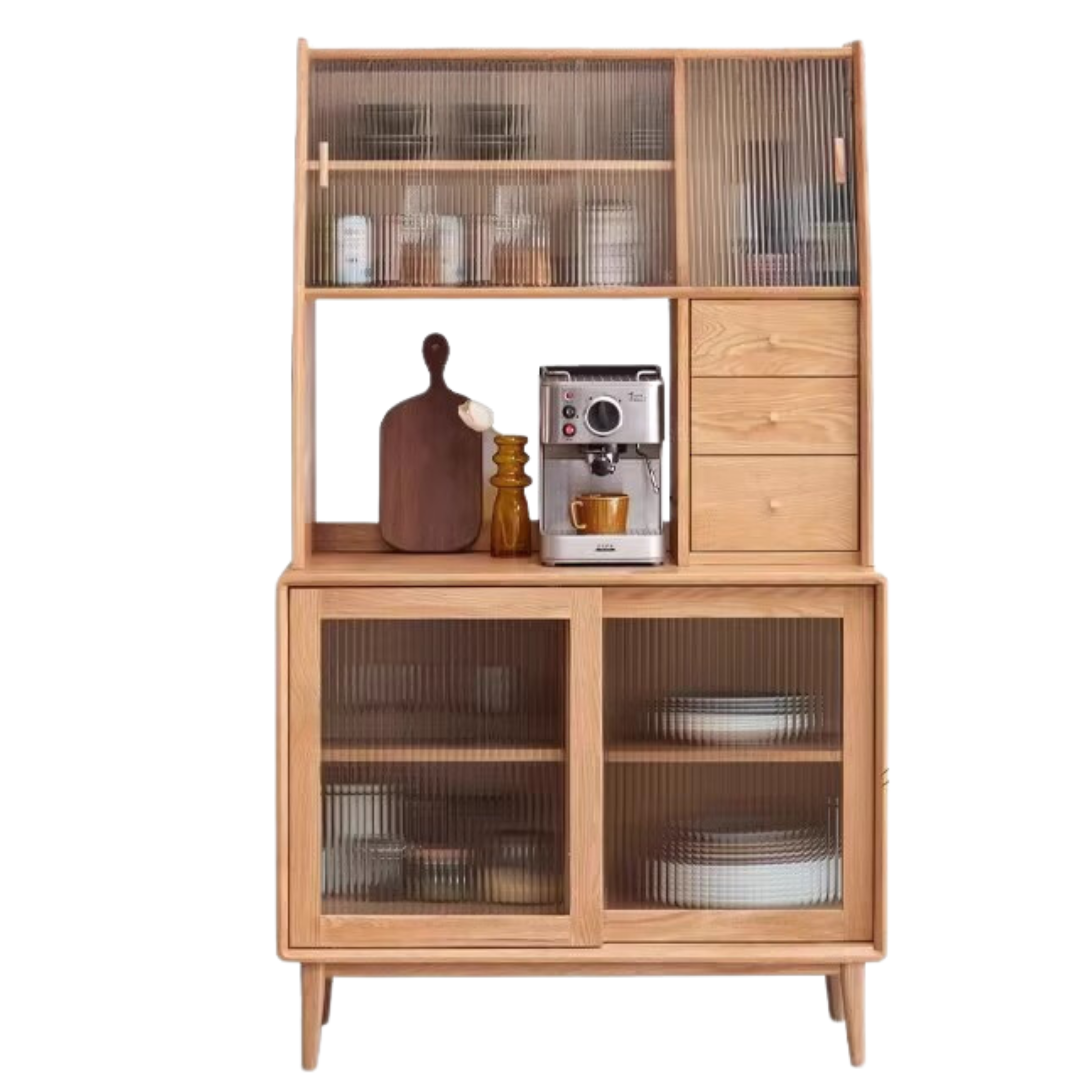 Oak Solid Wood Sideboards, Buffet Cabinets