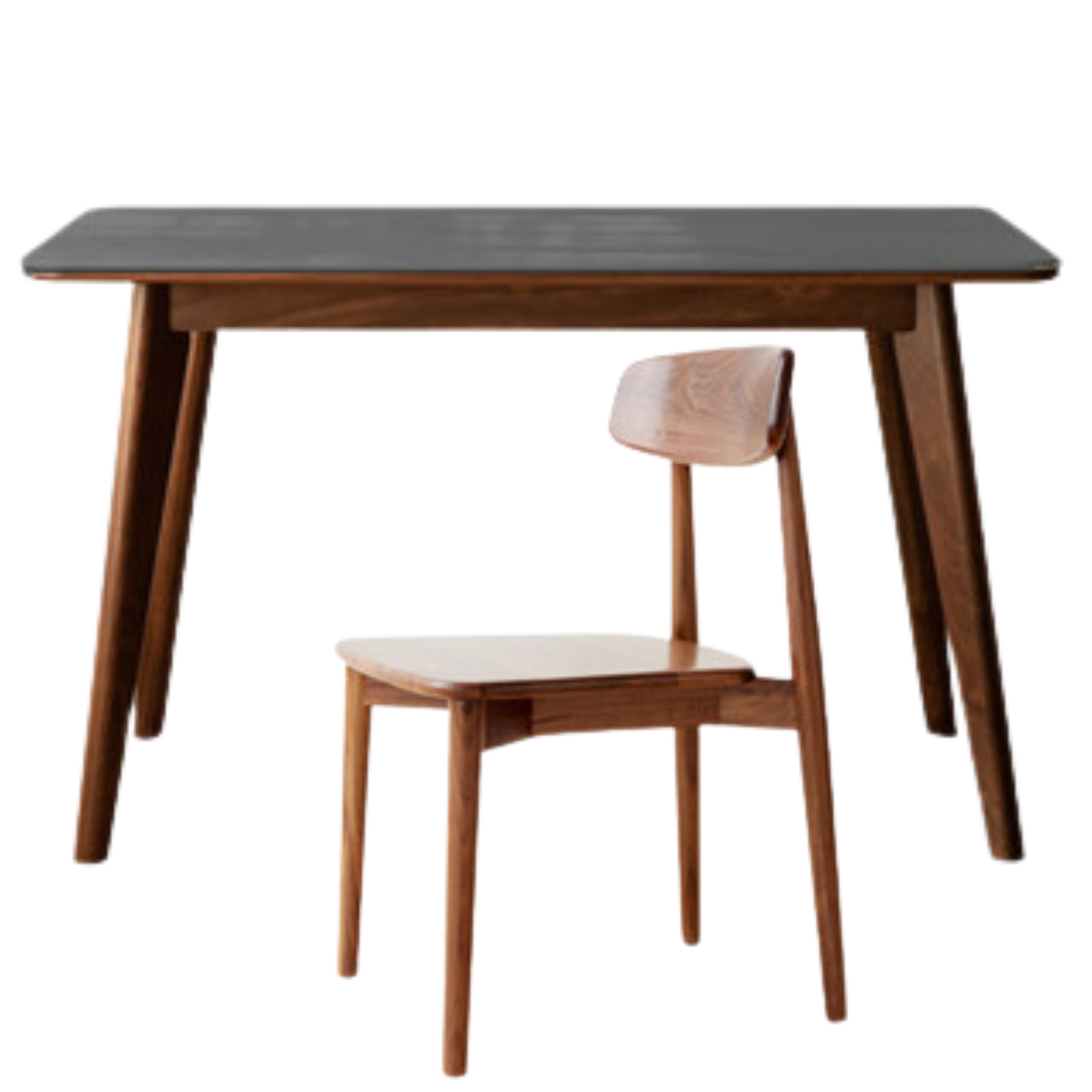 Ash, Black Walnut Solid Wood Rock Plate Nordic Dining Table