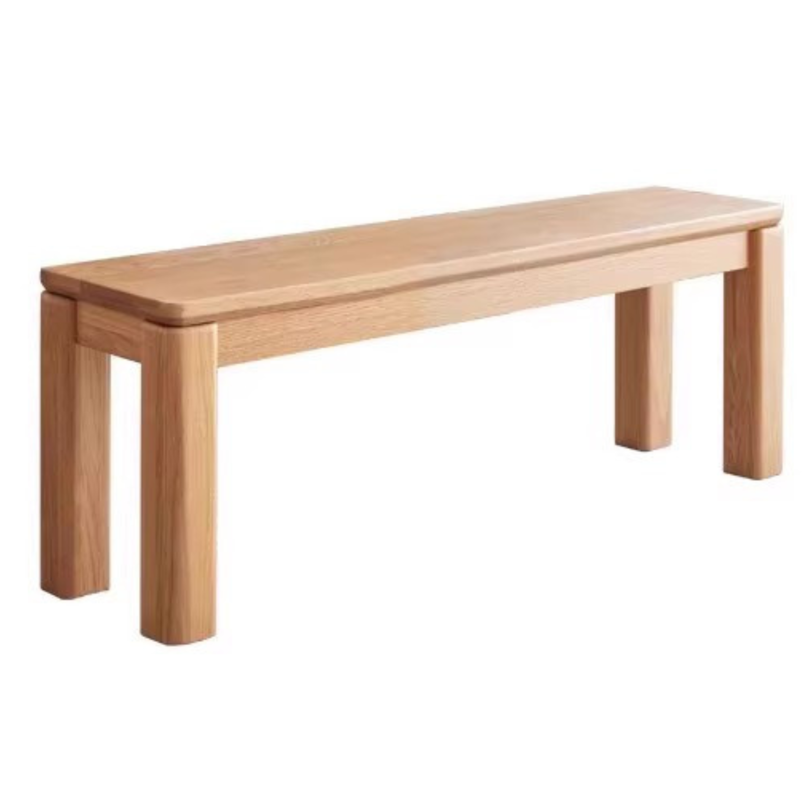 Oak Solid Wood Long Nordic Modern Bench